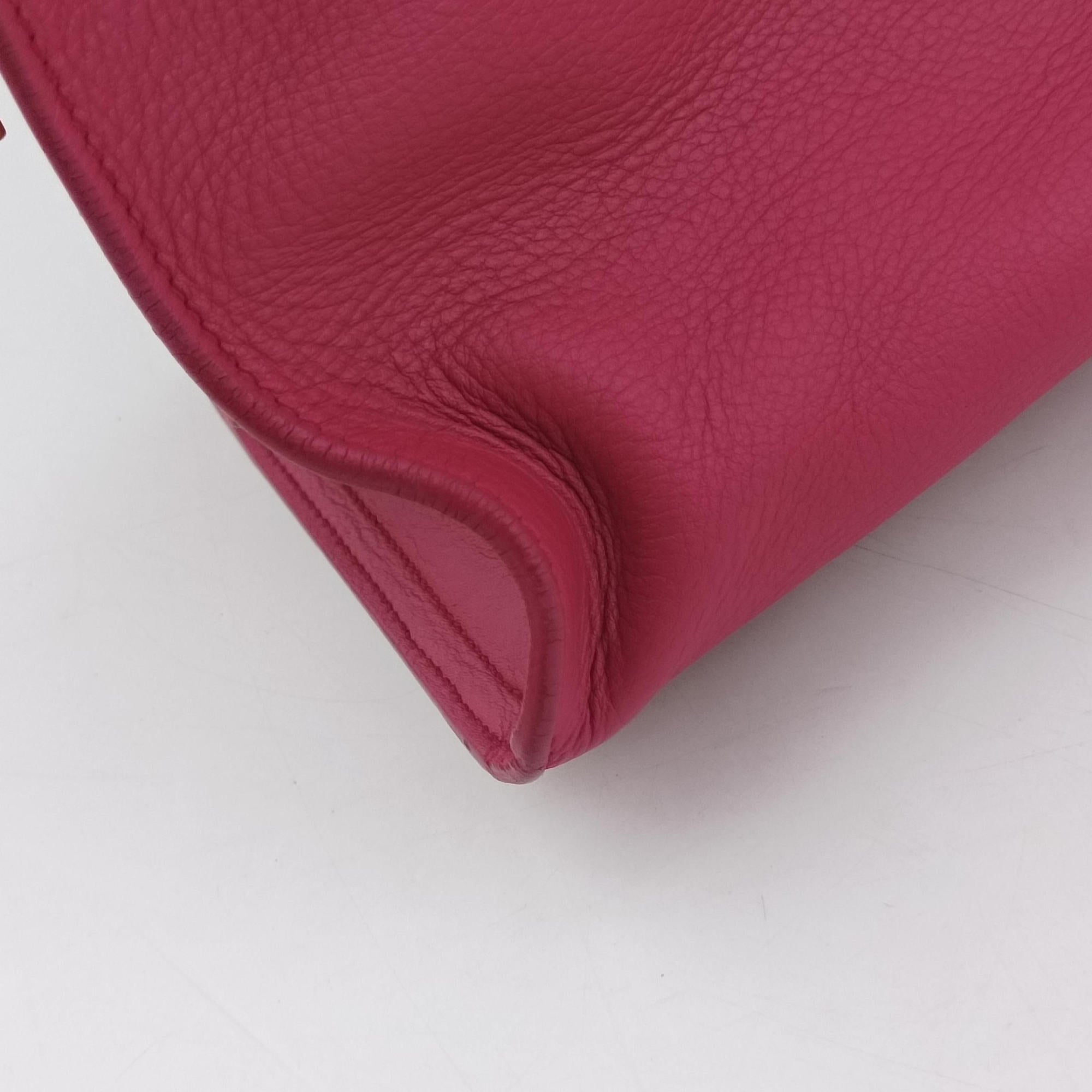 Y Ligne Petit Cabas Rose Leather 311210 311210.529258Yライン プチカバス ローズ レッド レザー 311210 311210.529258