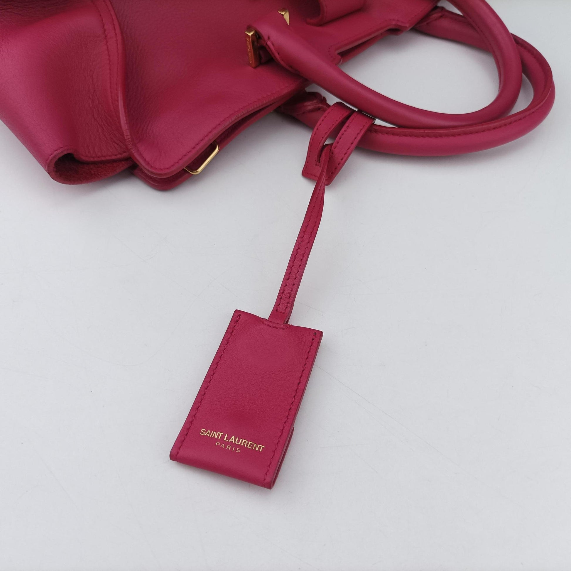 Y Ligne Petit Cabas Rose Leather 311210 311210.529258Yライン プチカバス ローズ レッド レザー 311210 311210.529258