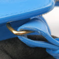 Pre-owned Yves Saint Laurent BABY CABAS Blue Leather 400914 shoulderbag | stylenewstar