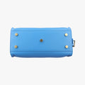 Pre-owned Yves Saint Laurent BABY CABAS Blue Leather 400914 shoulderbag | stylenewstar