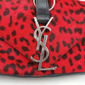 Monogram Leopard Print Baby Punk Chain Red×Black Pony hair x Leather 401648 CLD401648.0715モノグラム レオパードプリント ベビーパンクチェーン レッド×ブラック ハラコ×レザー 401648 CLD401648.0715