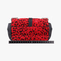 Monogram Leopard Print Baby Punk Chain Red×Black Pony hair x Leather 401648 CLD401648.0715モノグラム レオパードプリント ベビーパンクチェーン レッド×ブラック ハラコ×レザー 401648 CLD401648.0715