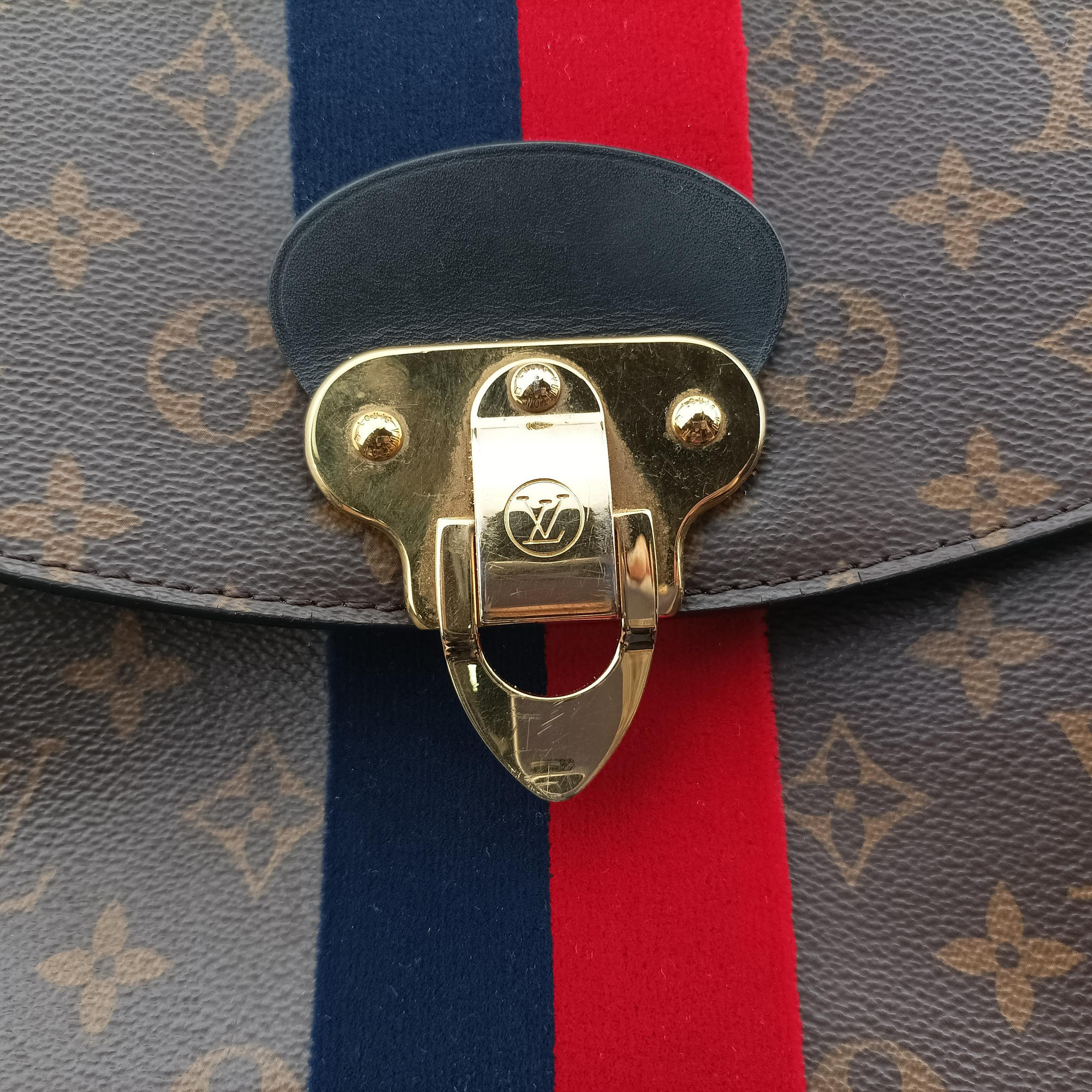 GEORGES　MM MARINE CERISE Monogram Canvas M43778 AR0169 IC ChipジョルジュMM マリーヌ　スリーズ モノグラムキャンバス M43778 AR0169 ICチップ