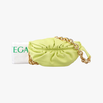 The Chain Pouch Yellow lambskin P01691683Jザ チェーン ポーチ イエロー ラムスキン P01691683J
