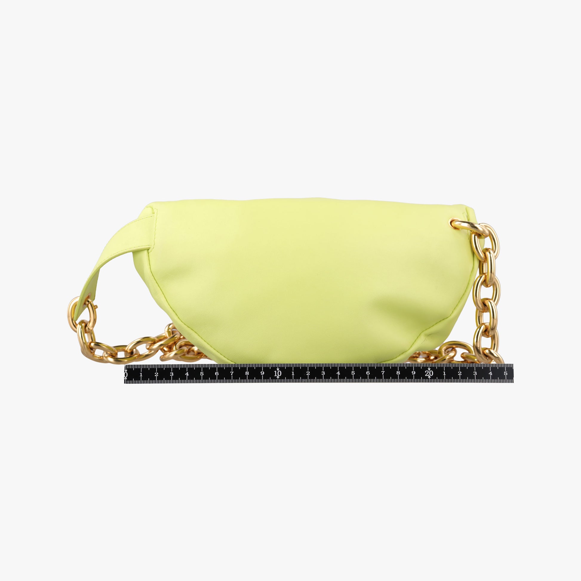 The Chain Pouch Yellow lambskin P01691683Jザ チェーン ポーチ イエロー ラムスキン P01691683J