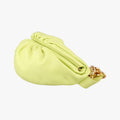 The Chain Pouch Yellow lambskin P01691683Jザ チェーン ポーチ イエロー ラムスキン P01691683J