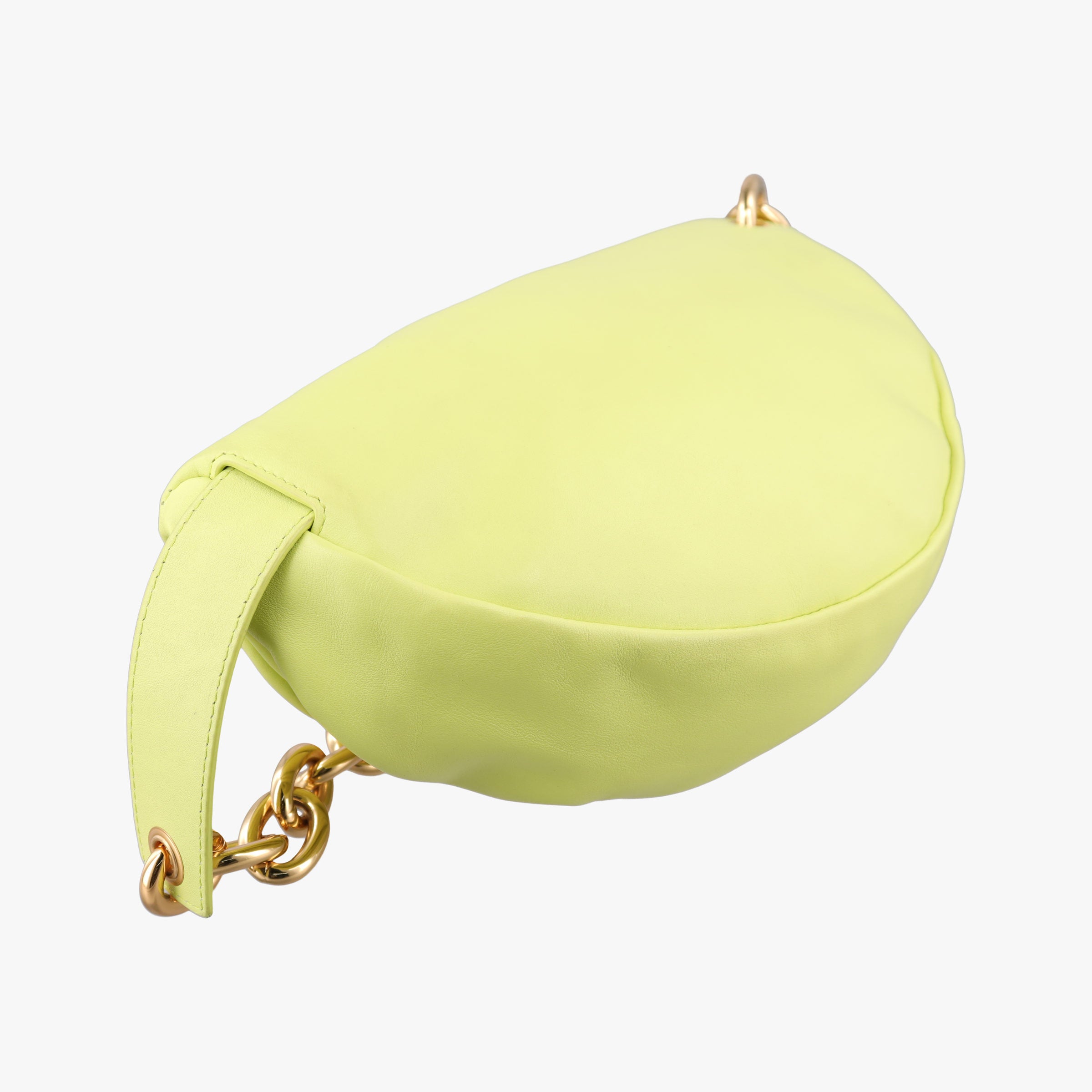 The Chain Pouch Yellow lambskin P01691683Jザ チェーン ポーチ イエロー ラムスキン P01691683J