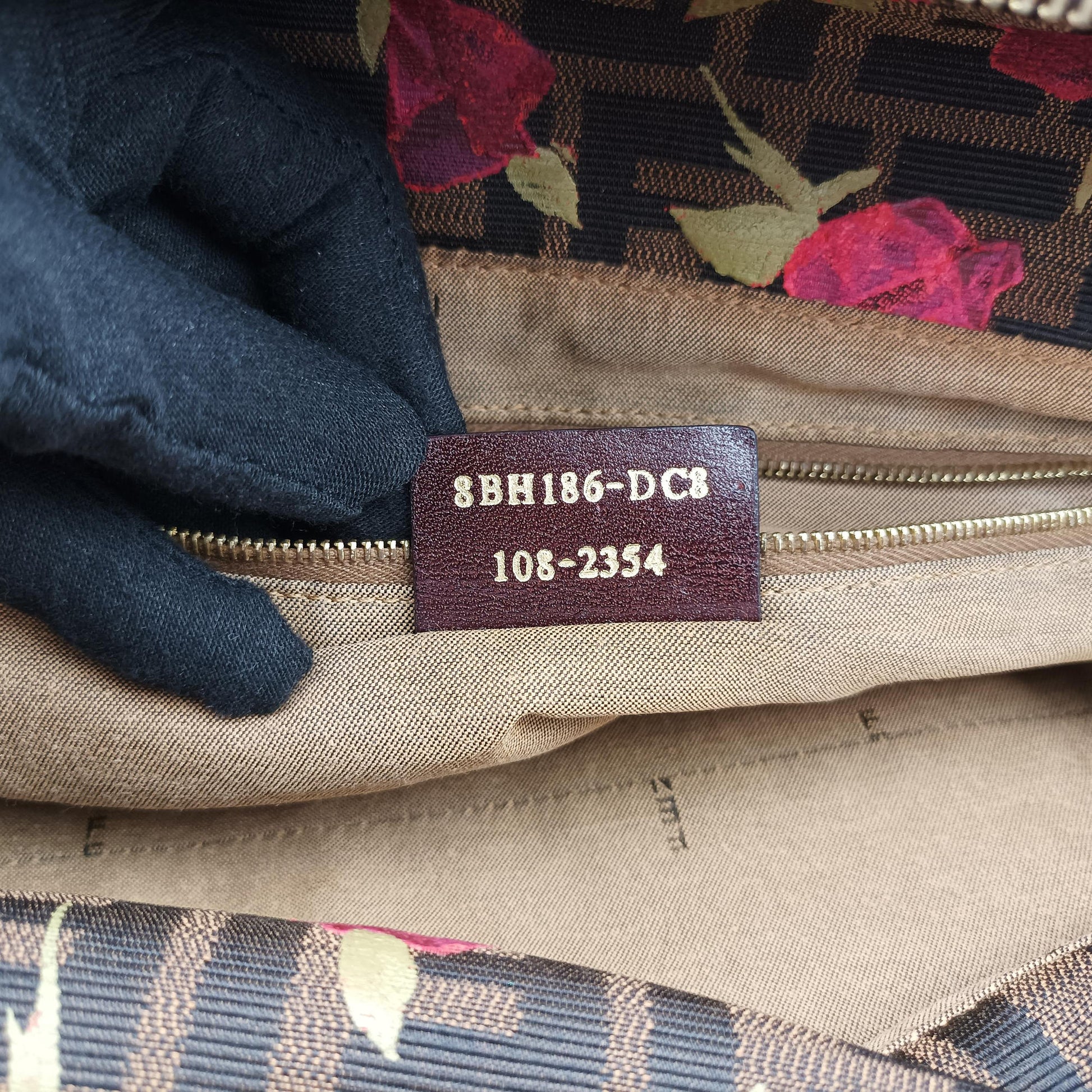 Zucca Print Brown×Multicolour canvas 8BH186 8BH186-DC8 108-2354ズッカ プリント ブラウン×マルチカラー キャンバス 8BH186 8BH186-DC8 108-2354