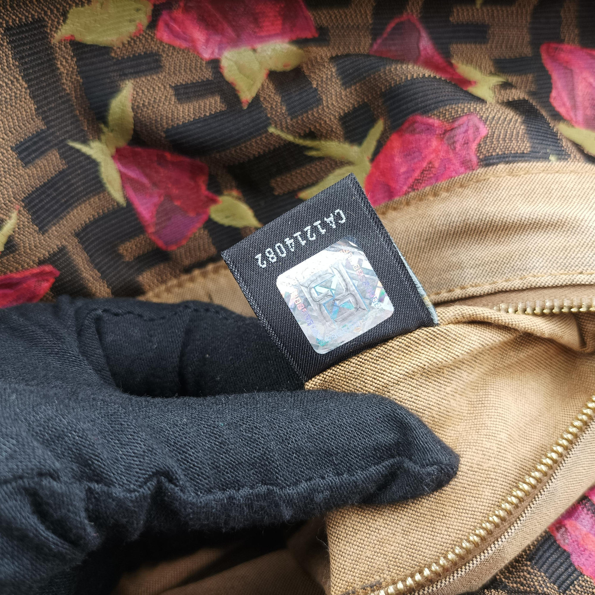 Zucca Print Brown×Multicolour canvas 8BH186 8BH186-DC8 108-2354ズッカ プリント ブラウン×マルチカラー キャンバス 8BH186 8BH186-DC8 108-2354