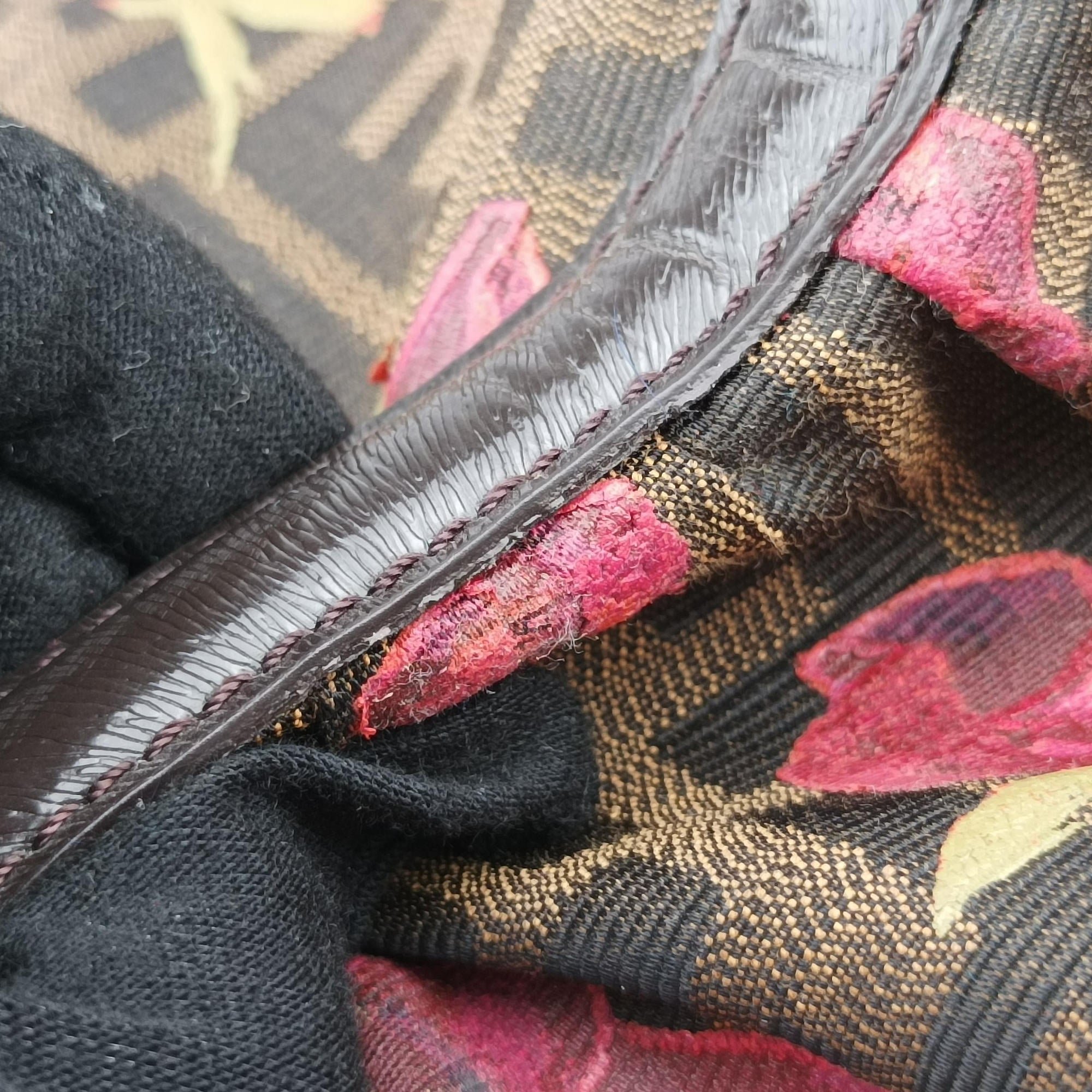 Zucca Print Brown×Multicolour canvas 8BH186 8BH186-DC8 108-2354ズッカ プリント ブラウン×マルチカラー キャンバス 8BH186 8BH186-DC8 108-2354