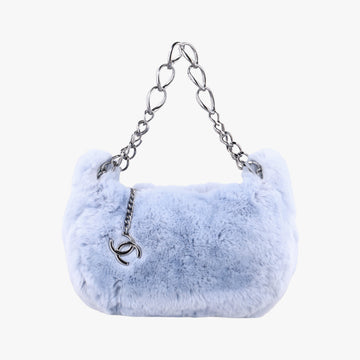 COCO Mark Light Blue Lapin Fur A20455 7653473ココマーク ライトブルー ラパンファー A20455 7653473