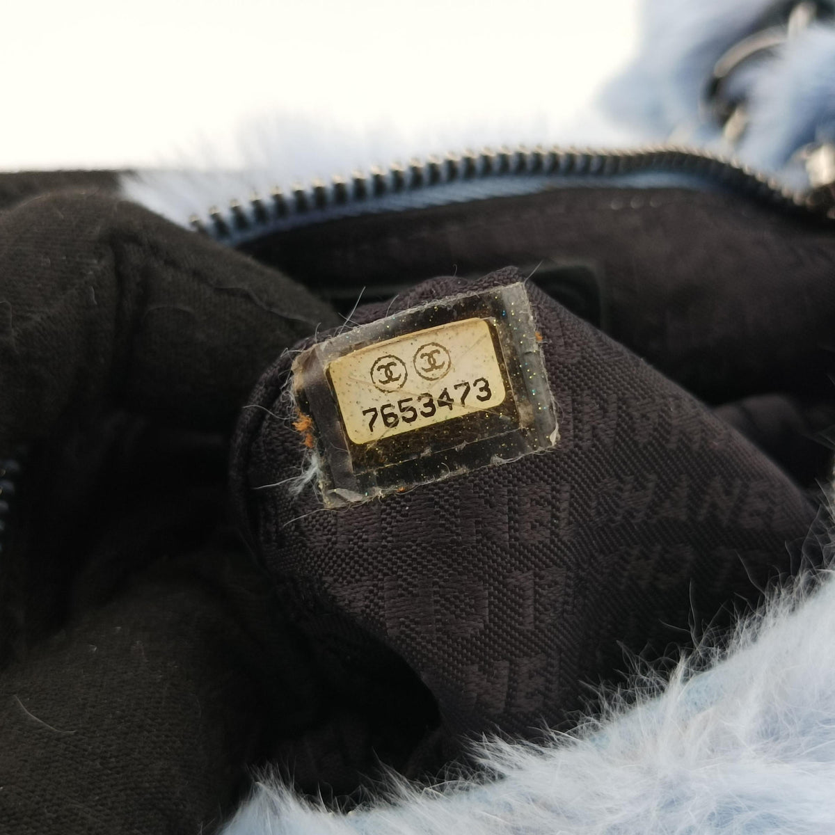 COCO Mark Light Blue Lapin Fur A20455 7653473ココマーク ライトブルー ラパンファー A20455 7653473