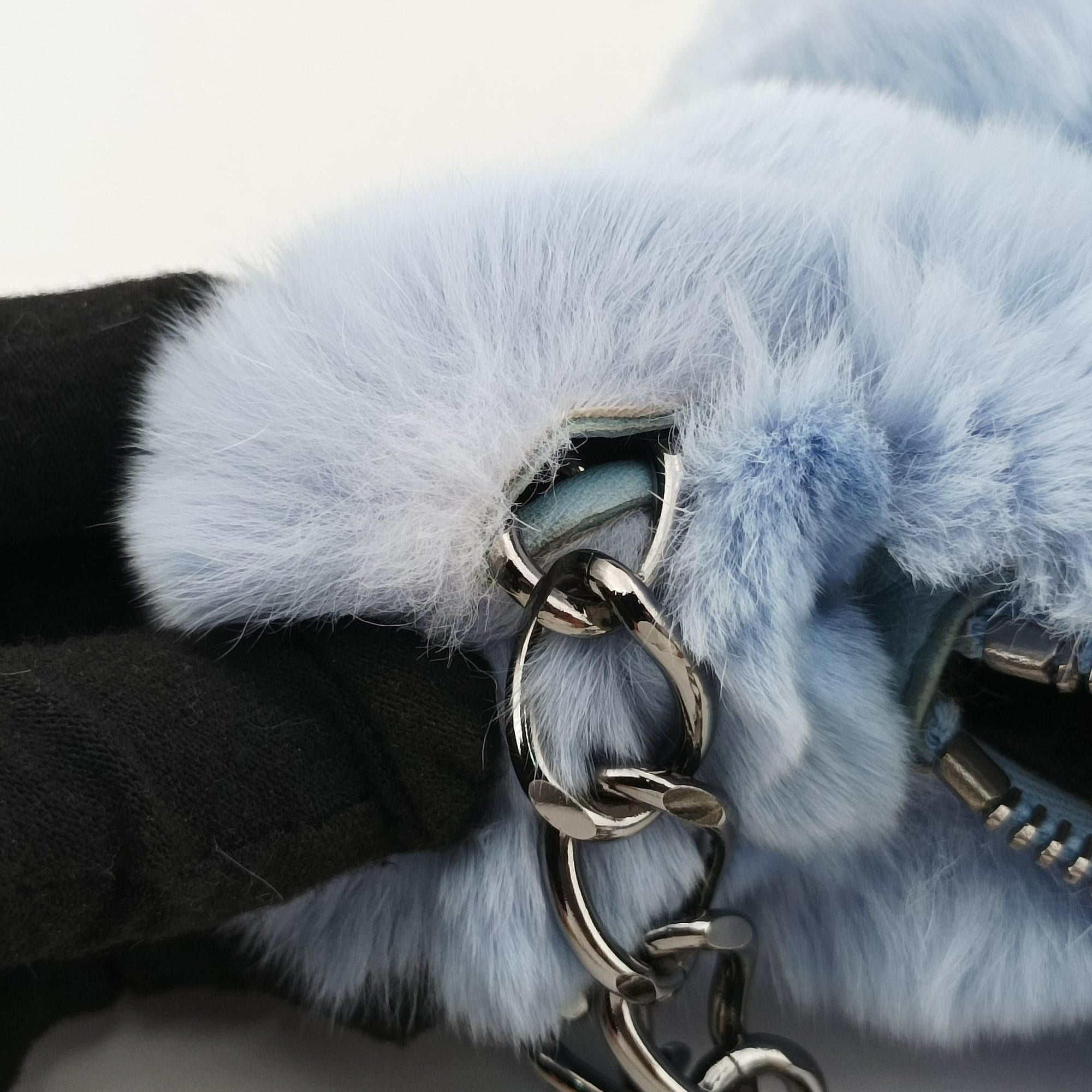 COCO Mark Light Blue Lapin Fur A20455 7653473ココマーク ライトブルー ラパンファー A20455 7653473