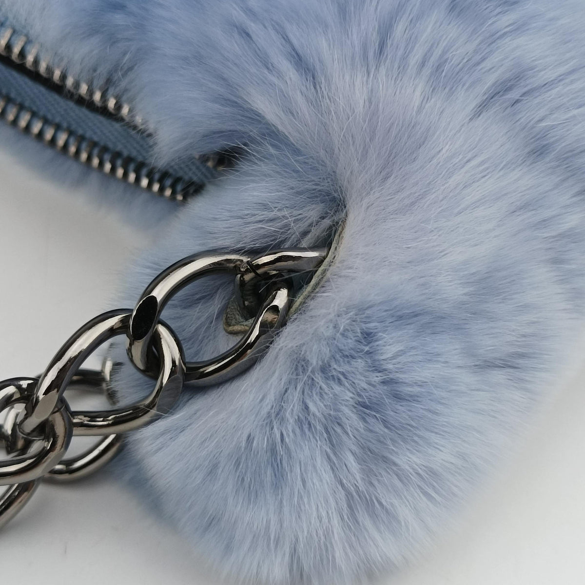 COCO Mark Light Blue Lapin Fur A20455 7653473ココマーク ライトブルー ラパンファー A20455 7653473