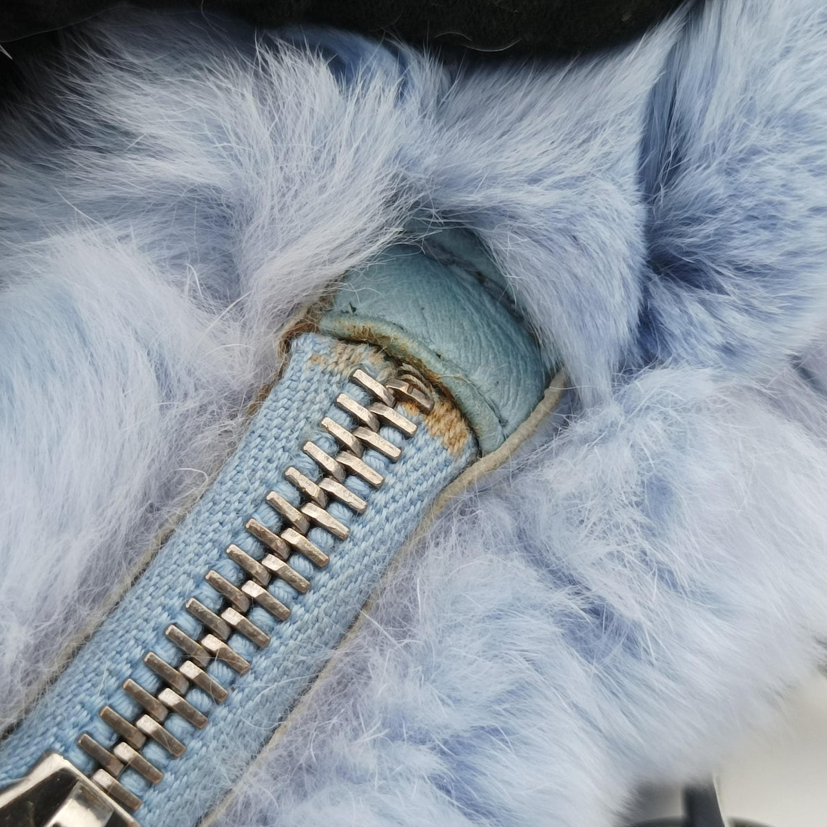 COCO Mark Light Blue Lapin Fur A20455 7653473ココマーク ライトブルー ラパンファー A20455 7653473