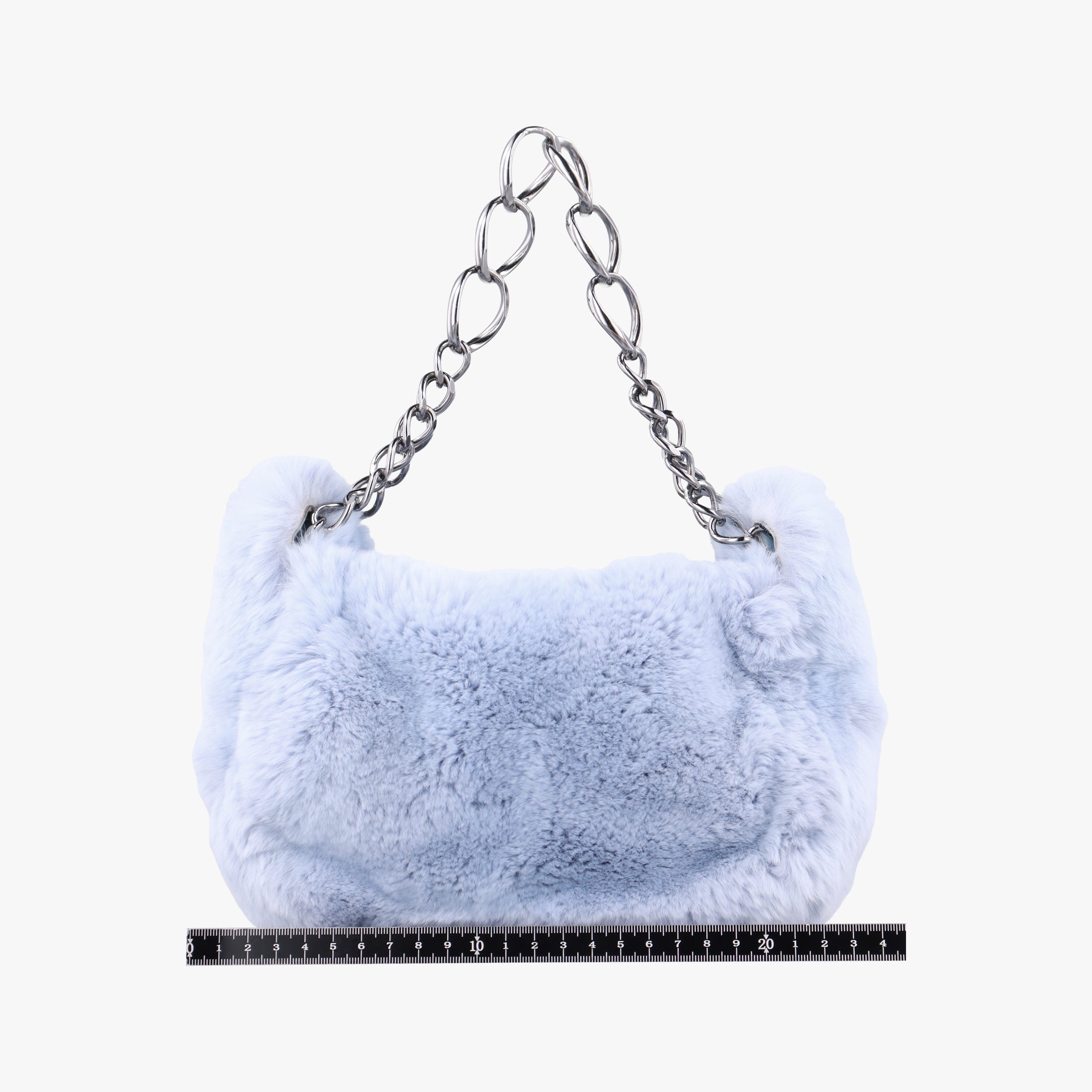 COCO Mark Light Blue Lapin Fur A20455 7653473ココマーク ライトブルー ラパンファー A20455 7653473