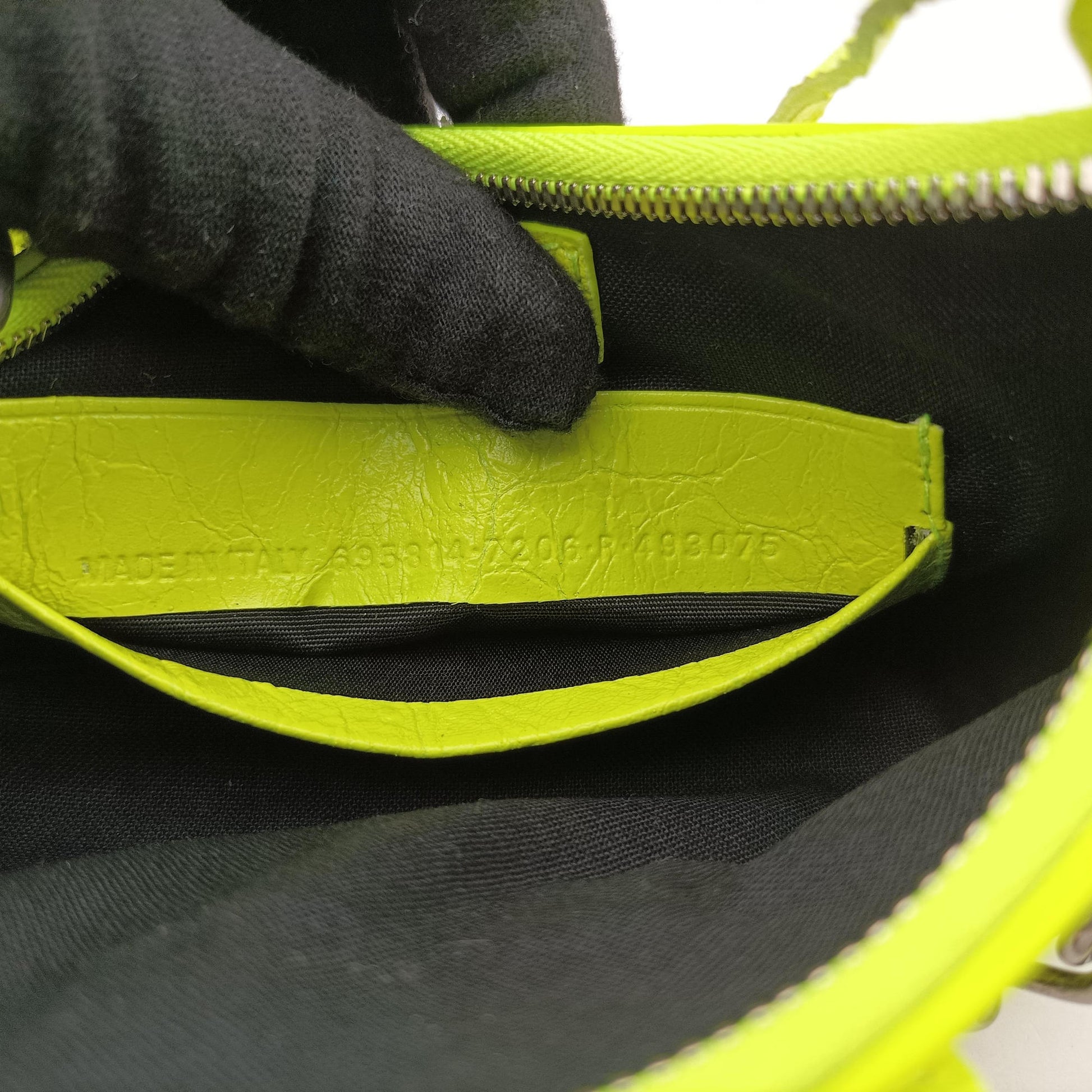 Le Cagole Yellow lambskin 695814.7206.R.493075ルカゴール イエロー ラムスキン 695814.7206.R.493075