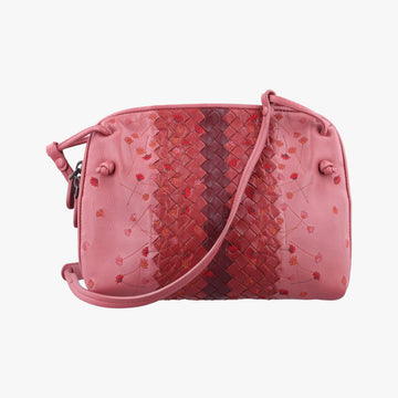 Floral Intrecciato Pink×multicolor lambskin B06275154Bフローラル イントレッチアート ピンク×マルチカラー ラムスキン B06275154B