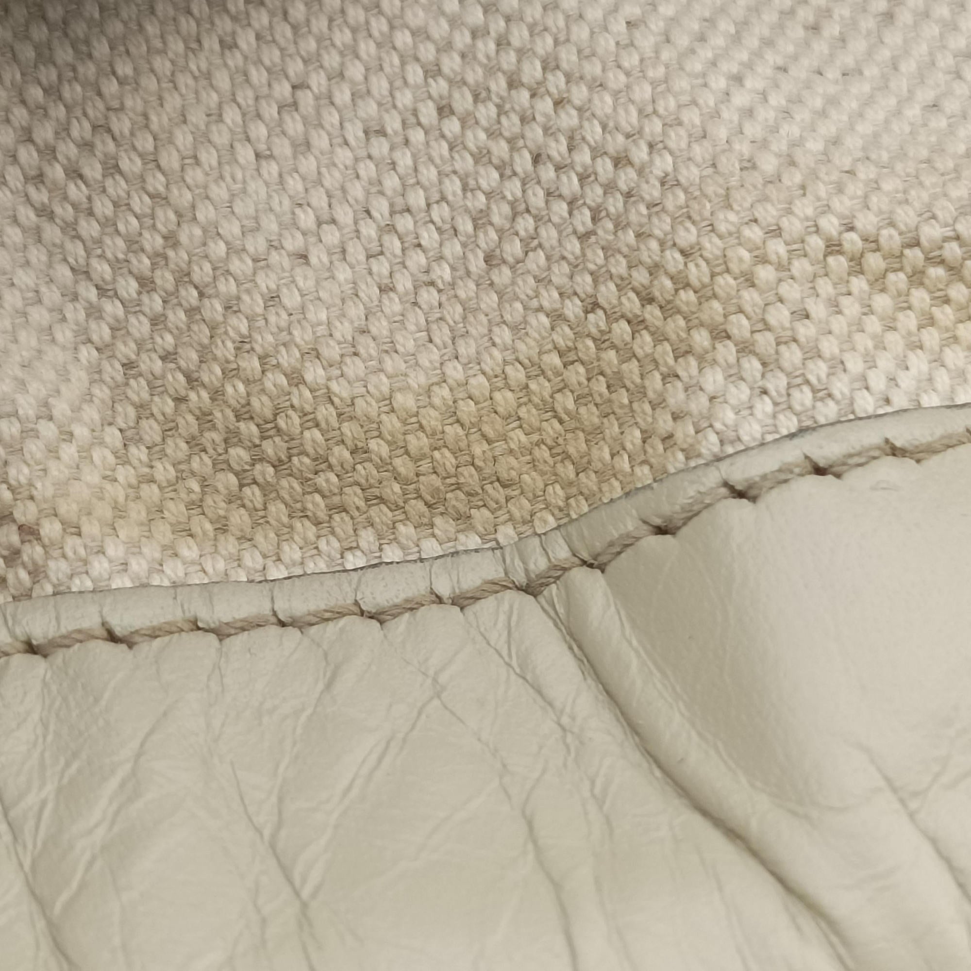 Sukey White×Beige canvas×leather 285730 F013262896スーキー ホワイト×ベージュ キャンバス×レザー 285730 F013262896