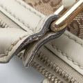 Sukey White×Beige canvas×leather 285730 F013262896スーキー ホワイト×ベージュ キャンバス×レザー 285730 F013262896