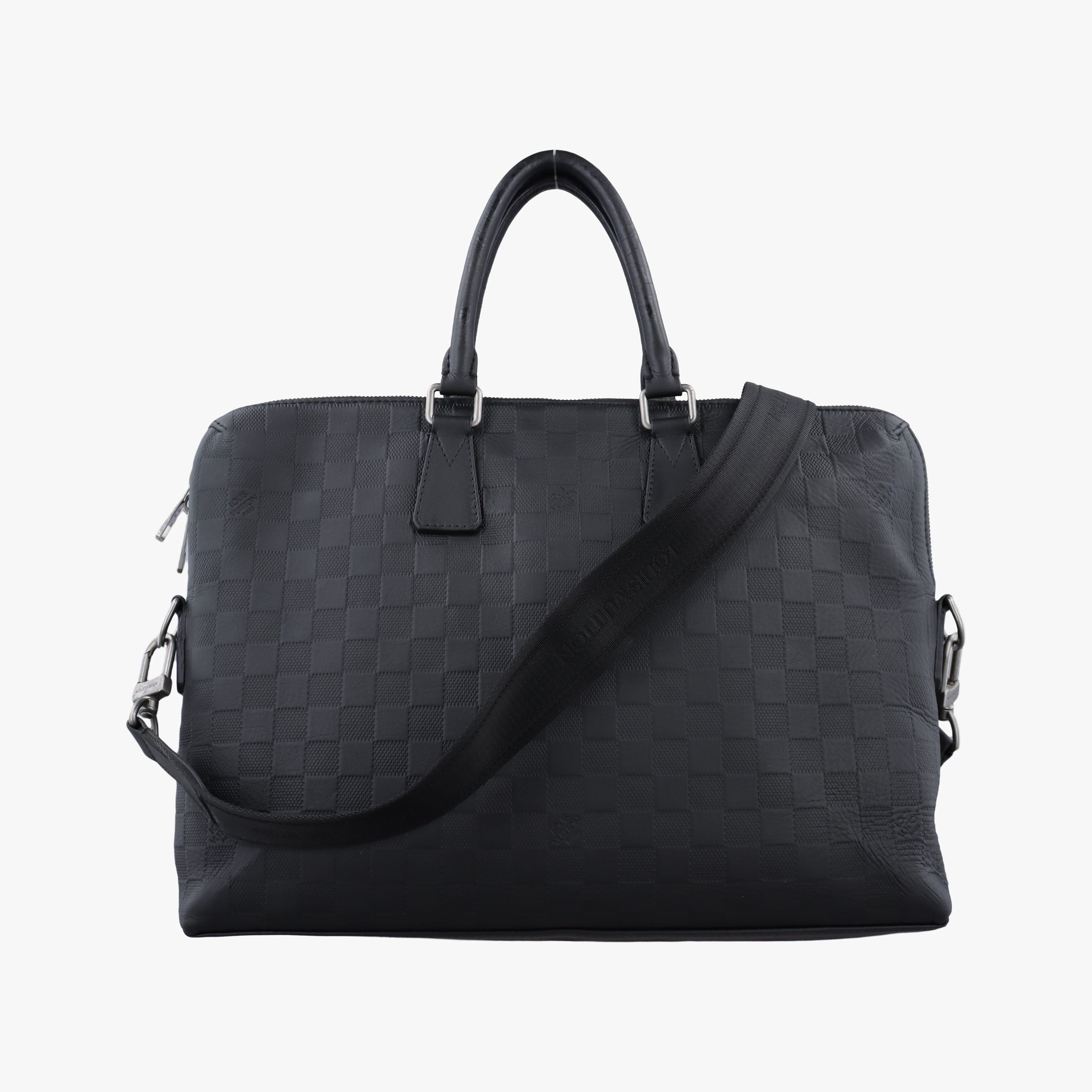 Porte Documents Jour Noir Damier Graphite N48224 CA2153ポルトドキュマン ジュール ノワール ダミエ グラフィット N48224 CA2153