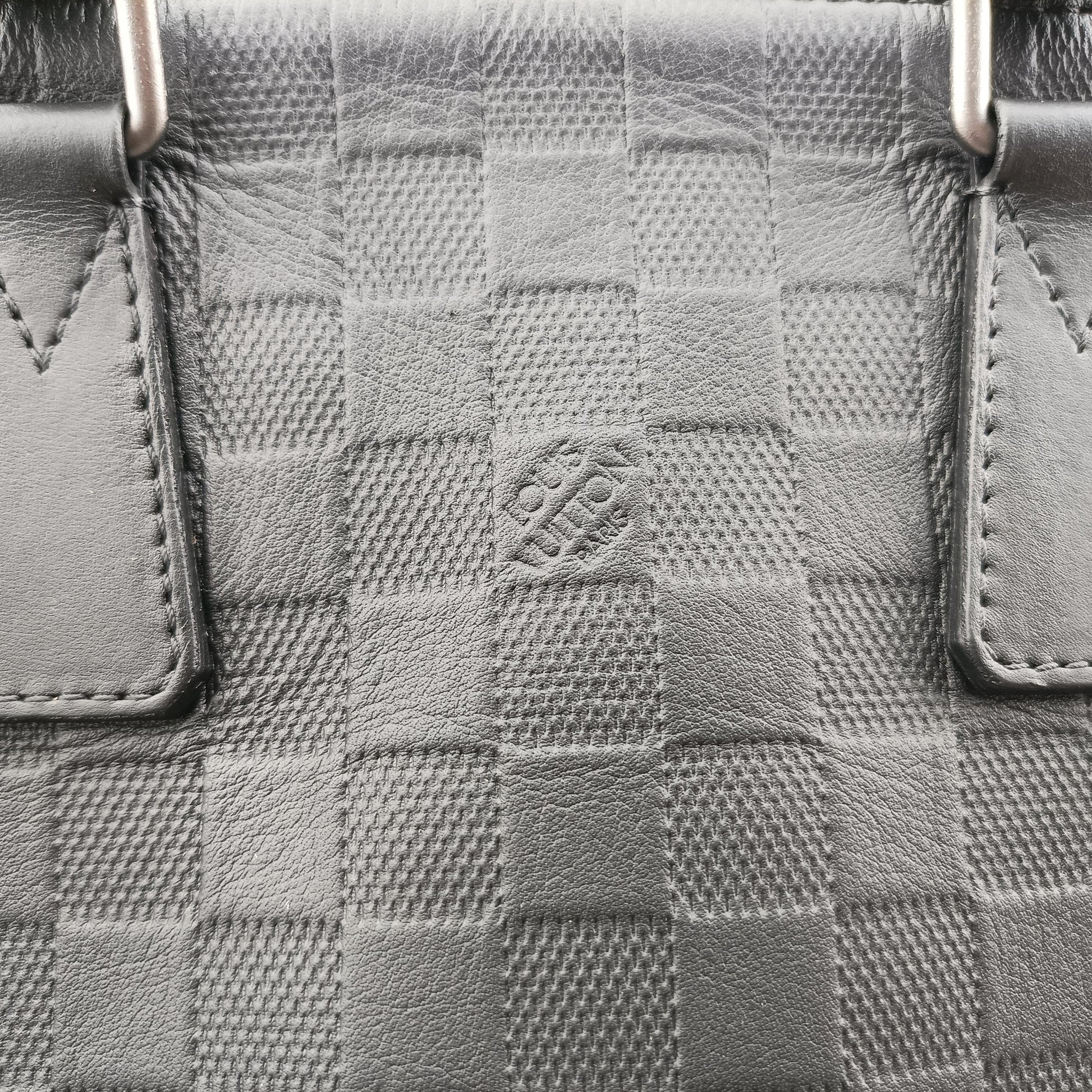Porte Documents Jour Noir Damier Graphite N48224 CA2153ポルトドキュマン ジュール ノワール ダミエ グラフィット N48224 CA2153