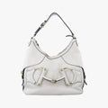 Heritage Horsebit Hobo White Leather 247604 E8276917ヘリテージ ホースビット ホーボー ホワイト レザー 247604 E8276917