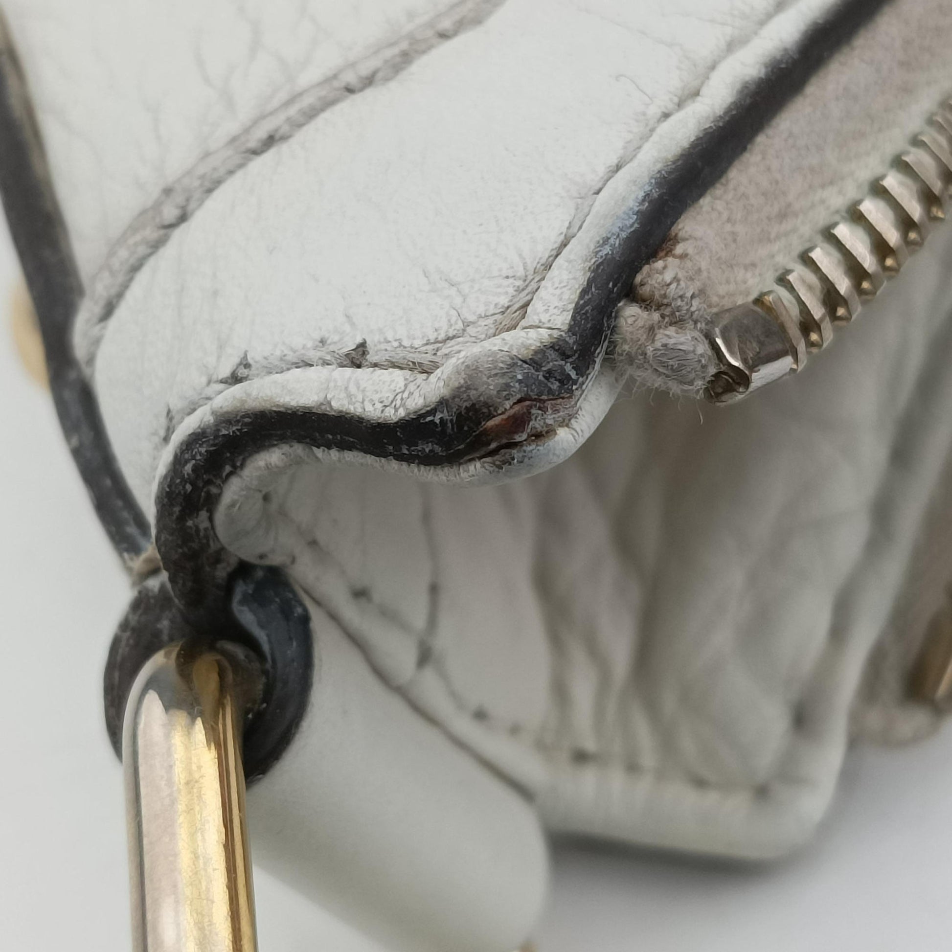 Heritage Horsebit Hobo White Leather 247604 E8276917ヘリテージ ホースビット ホーボー ホワイト レザー 247604 E8276917