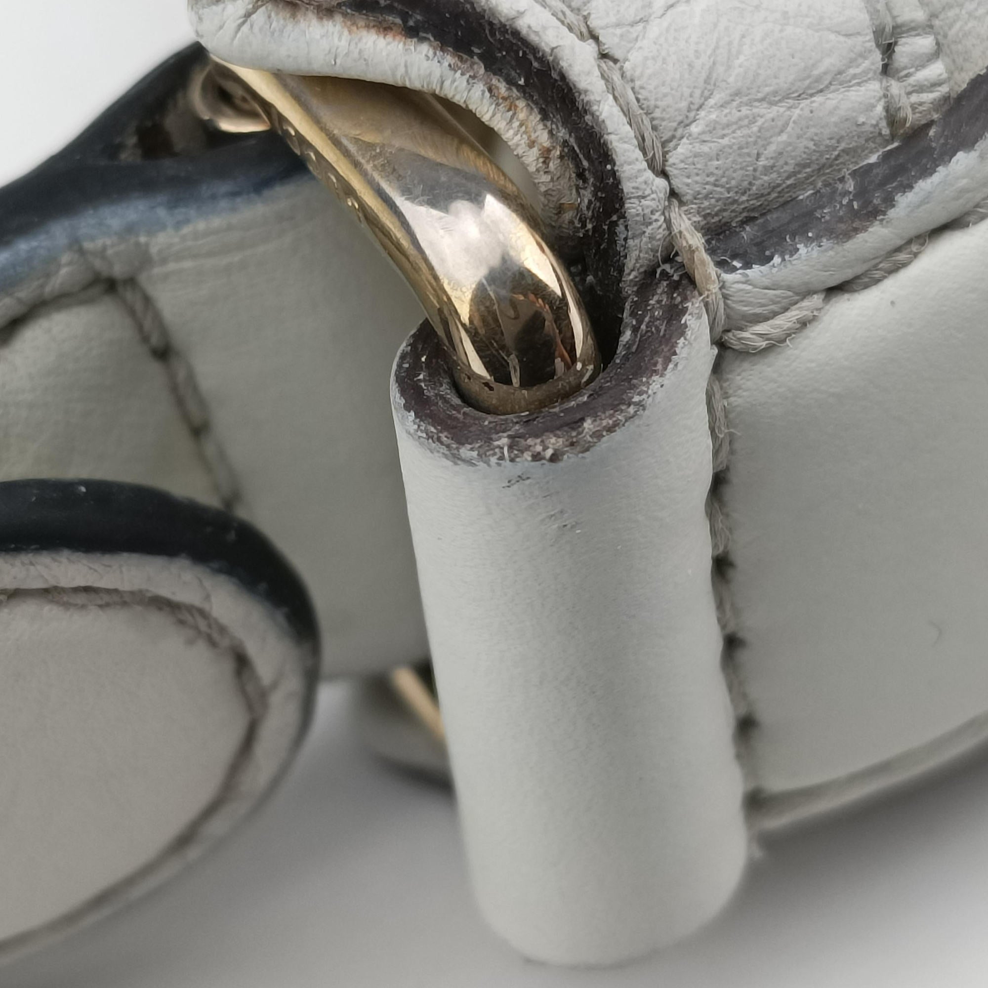 Heritage Horsebit Hobo White Leather 247604 E8276917ヘリテージ ホースビット ホーボー ホワイト レザー 247604 E8276917
