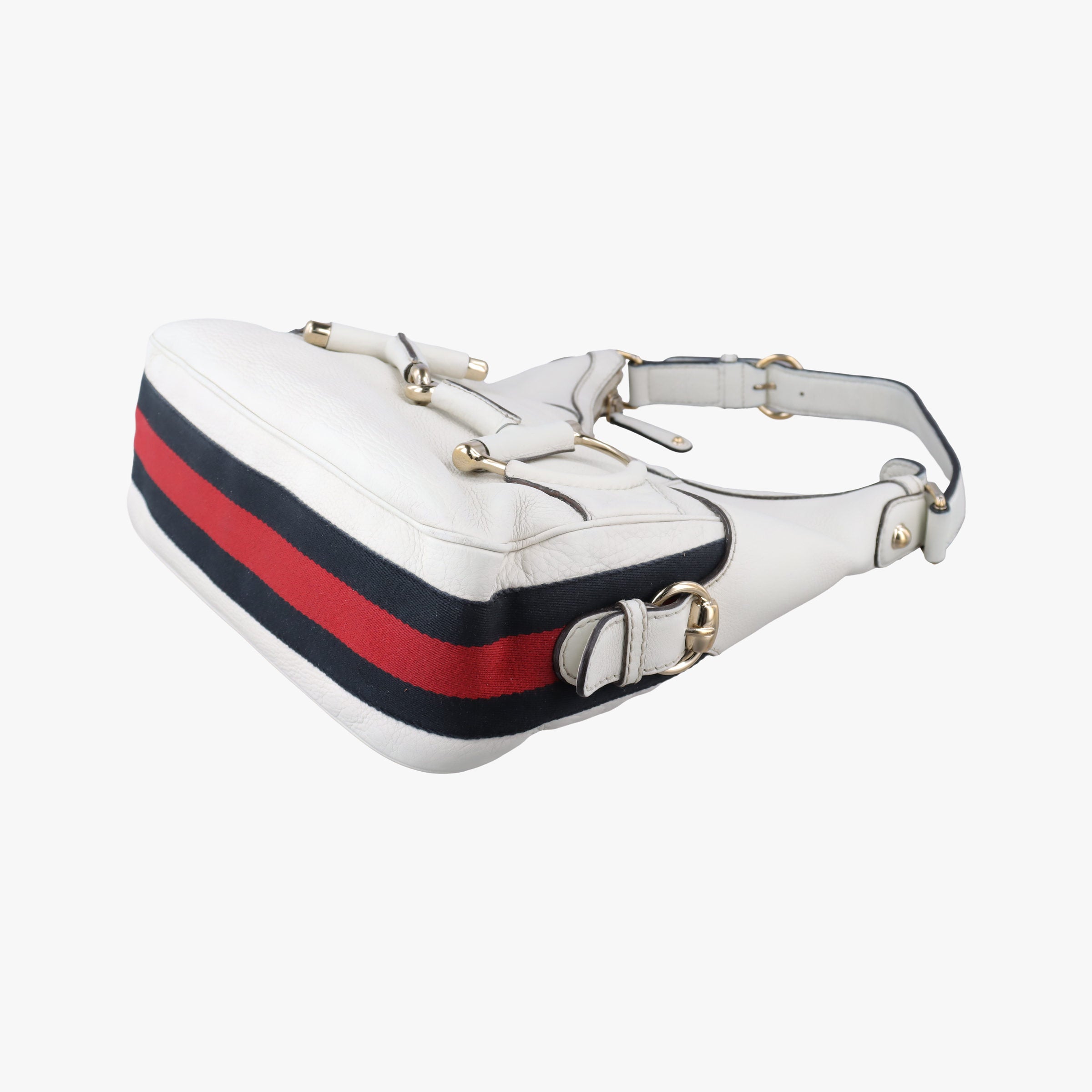 Heritage Horsebit Hobo White Leather 247604 E8276917ヘリテージ ホースビット ホーボー ホワイト レザー 247604 E8276917