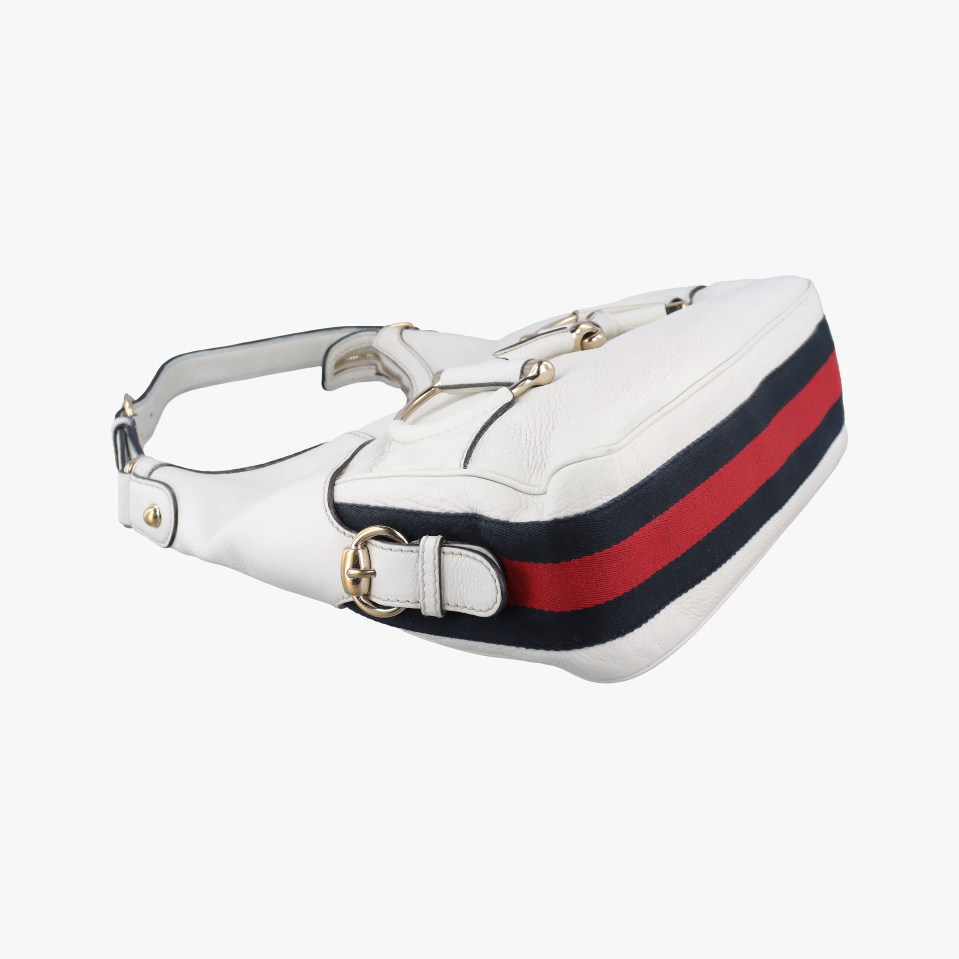 Heritage Horsebit Hobo White Leather 247604 E8276917ヘリテージ ホースビット ホーボー ホワイト レザー 247604 E8276917