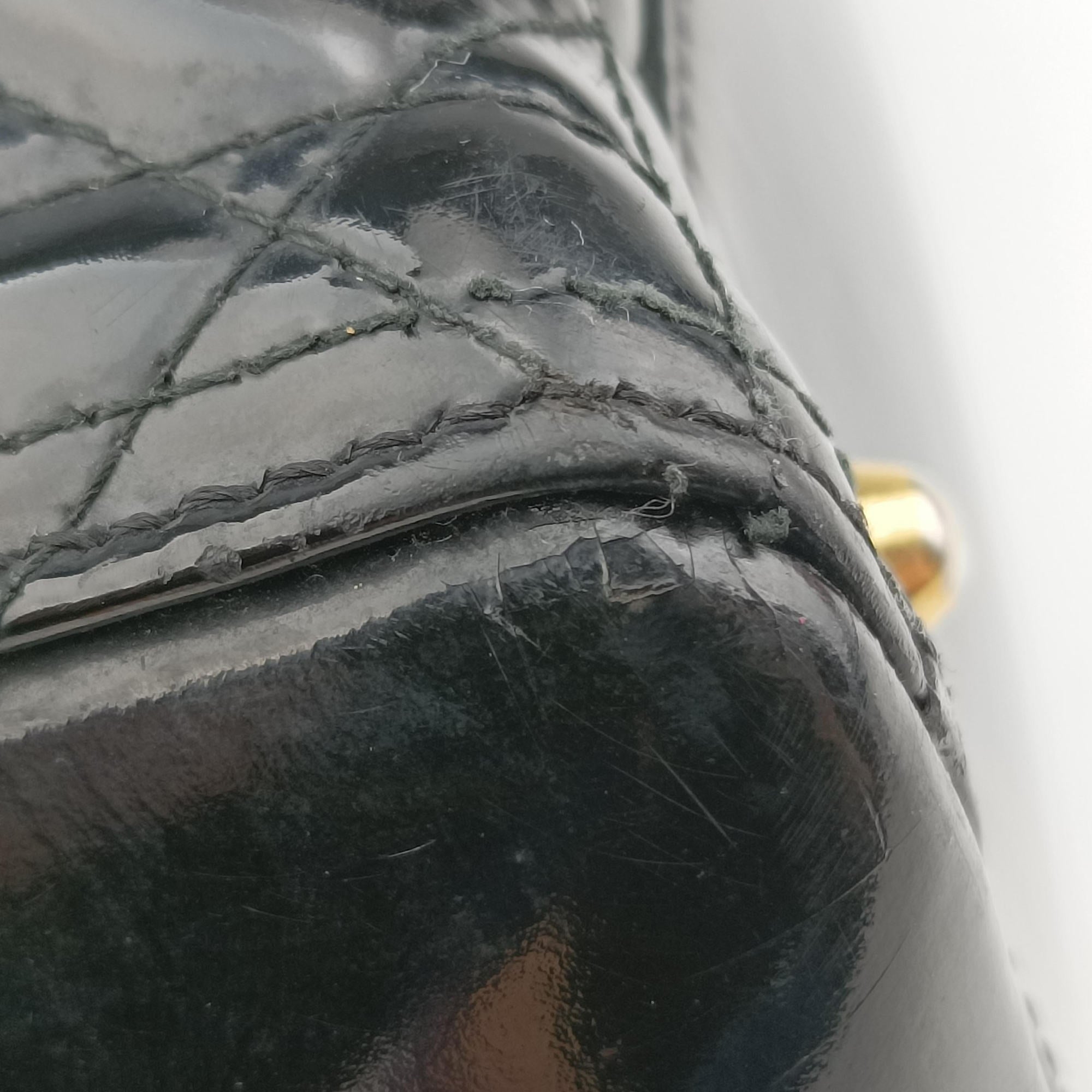 Lady Dior Black Patent 15-BO-1120 Cレディディオール ブラック パテント 15-BO-1120 C