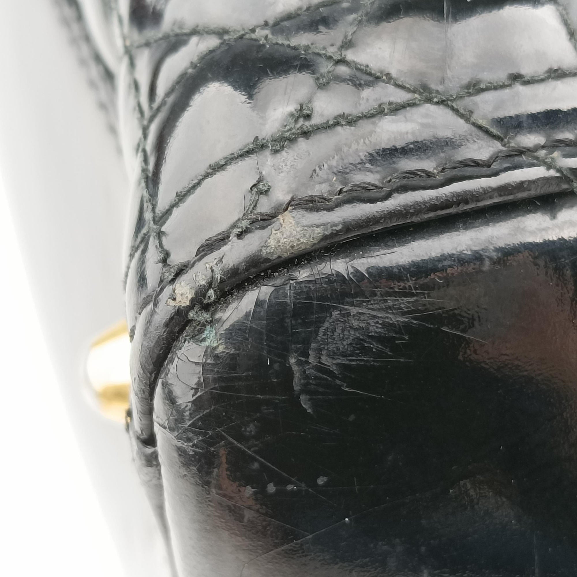 Lady Dior Black Patent 15-BO-1120 Cレディディオール ブラック パテント 15-BO-1120 C