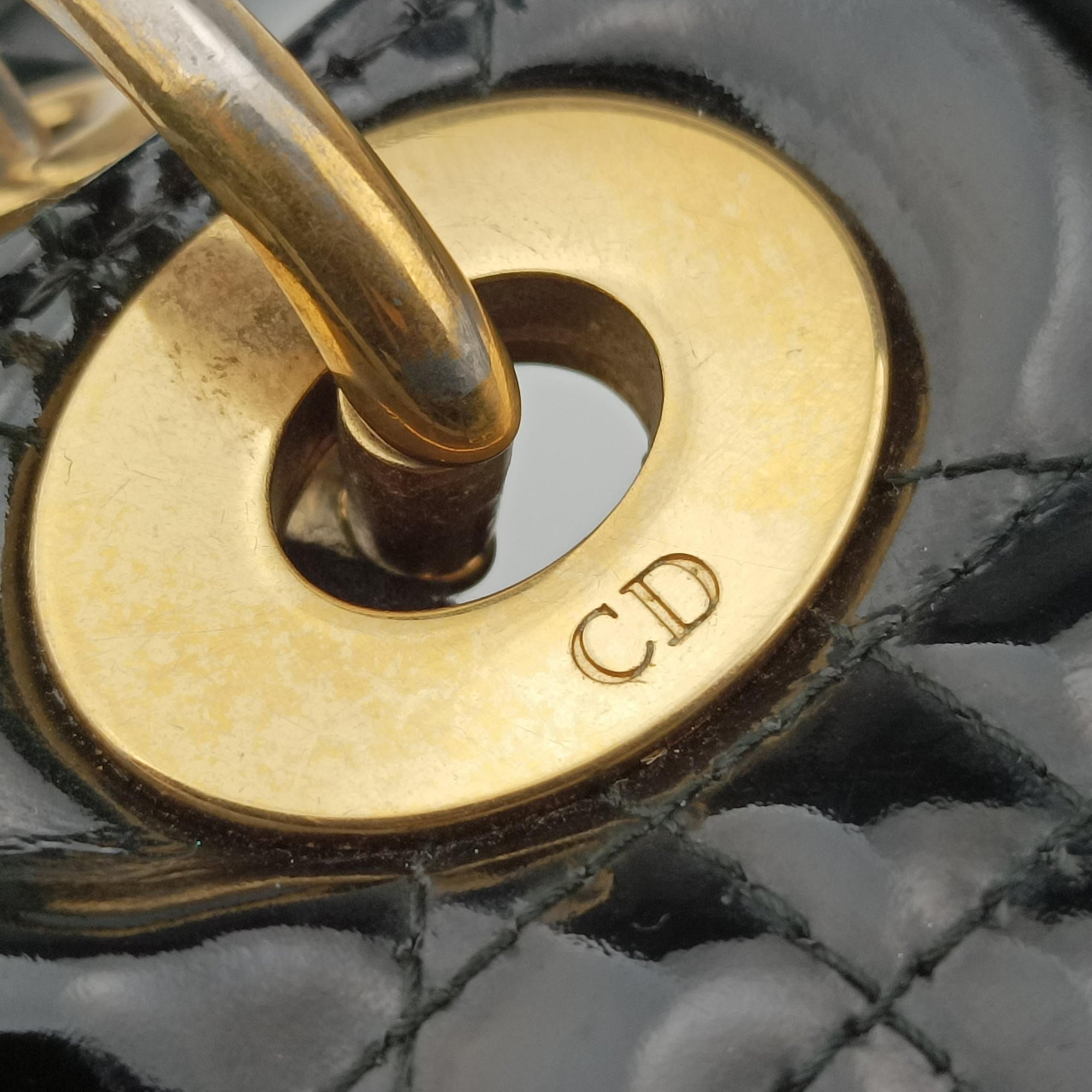 Lady Dior Black Patent 15-BO-1120 Cレディディオール ブラック パテント 15-BO-1120 C
