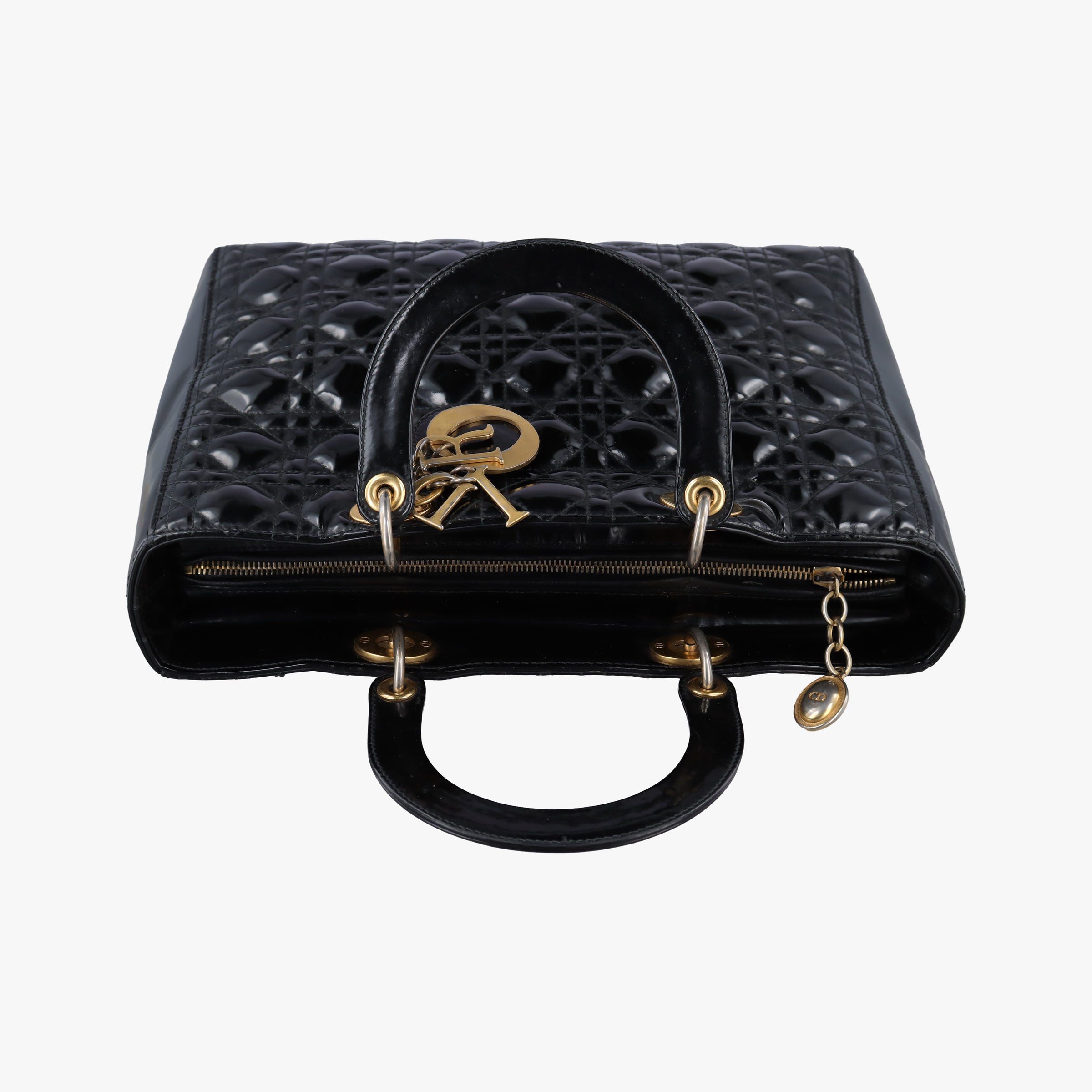 Lady Dior Black Patent 15-BO-1120 Cレディディオール ブラック パテント 15-BO-1120 C