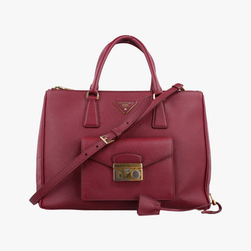 Galleria Front Pocket Red SAFFIANO Leather BN2674 14/Aガレリア フロント ポケット レッド サフィアーノレザー BN2674 14/A