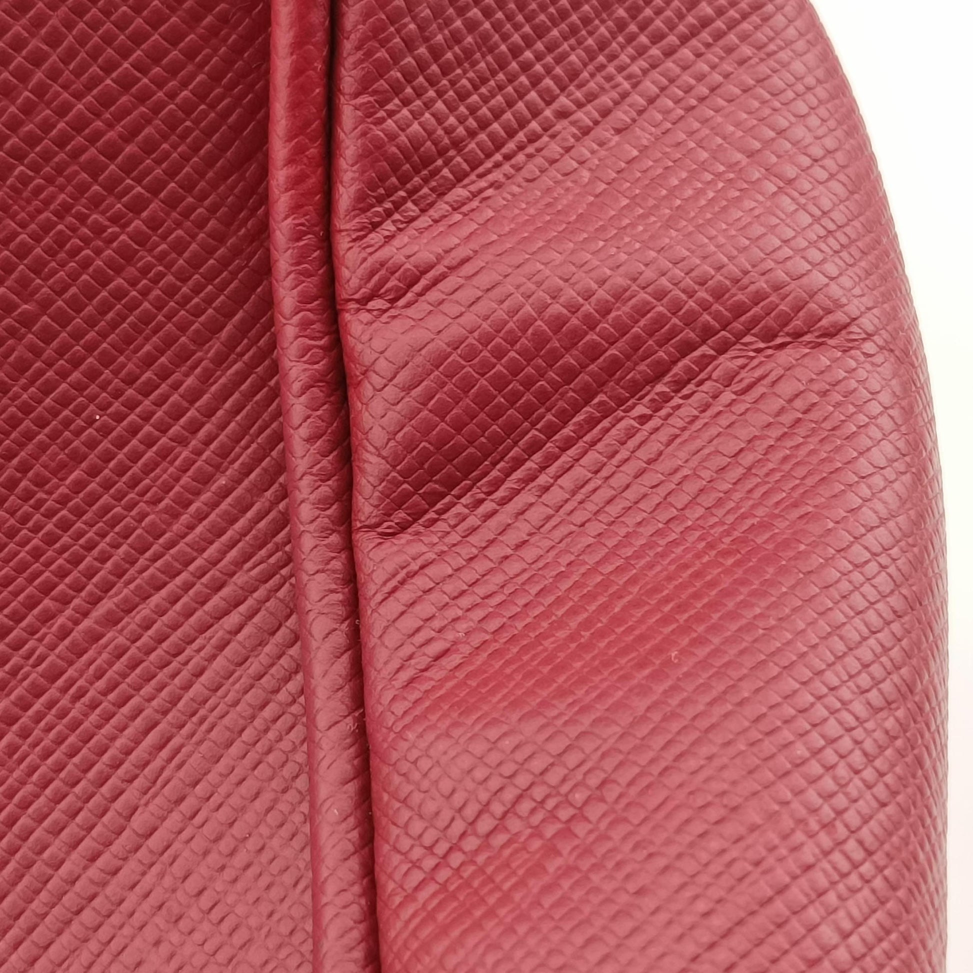 Galleria Front Pocket Red SAFFIANO Leather BN2674 14/Aガレリア フロント ポケット レッド サフィアーノレザー BN2674 14/A