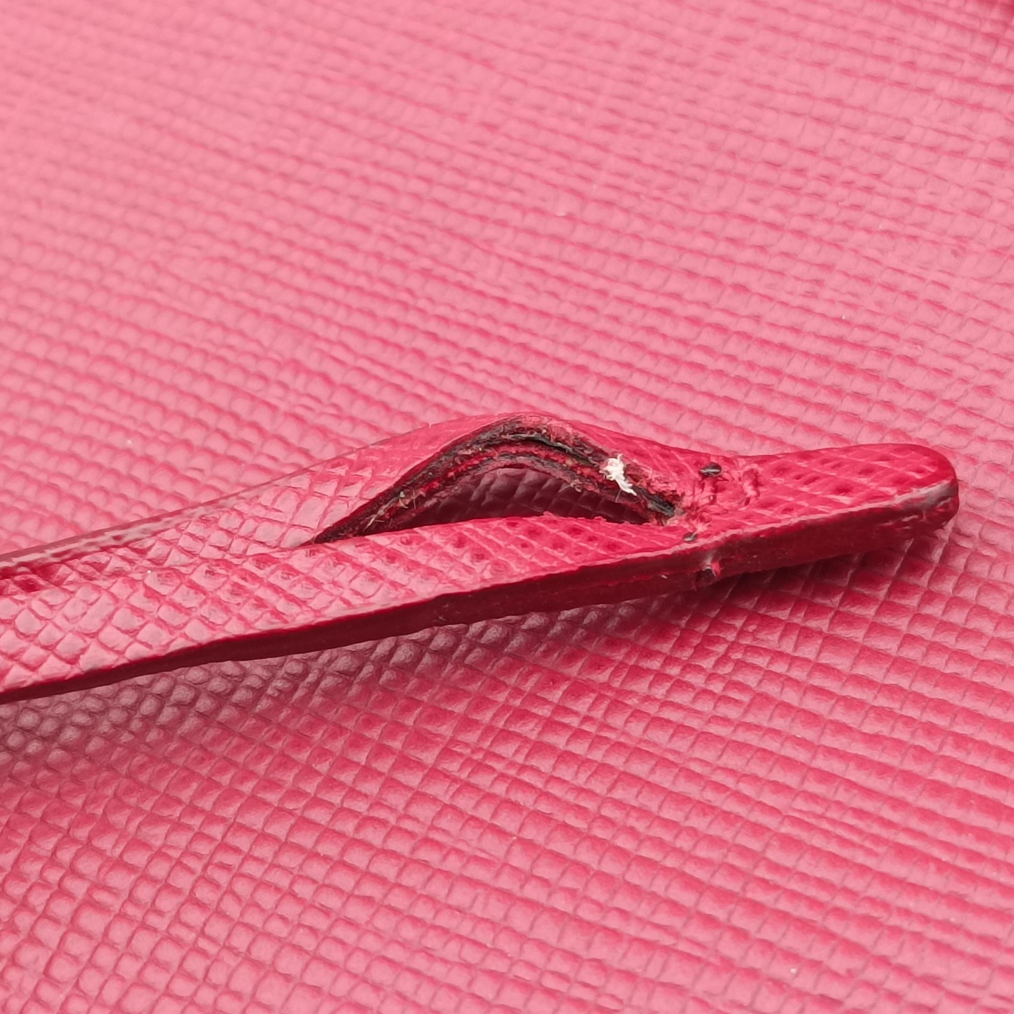 Galleria Front Pocket Red SAFFIANO Leather BN2674 14/Aガレリア フロント ポケット レッド サフィアーノレザー BN2674 14/A