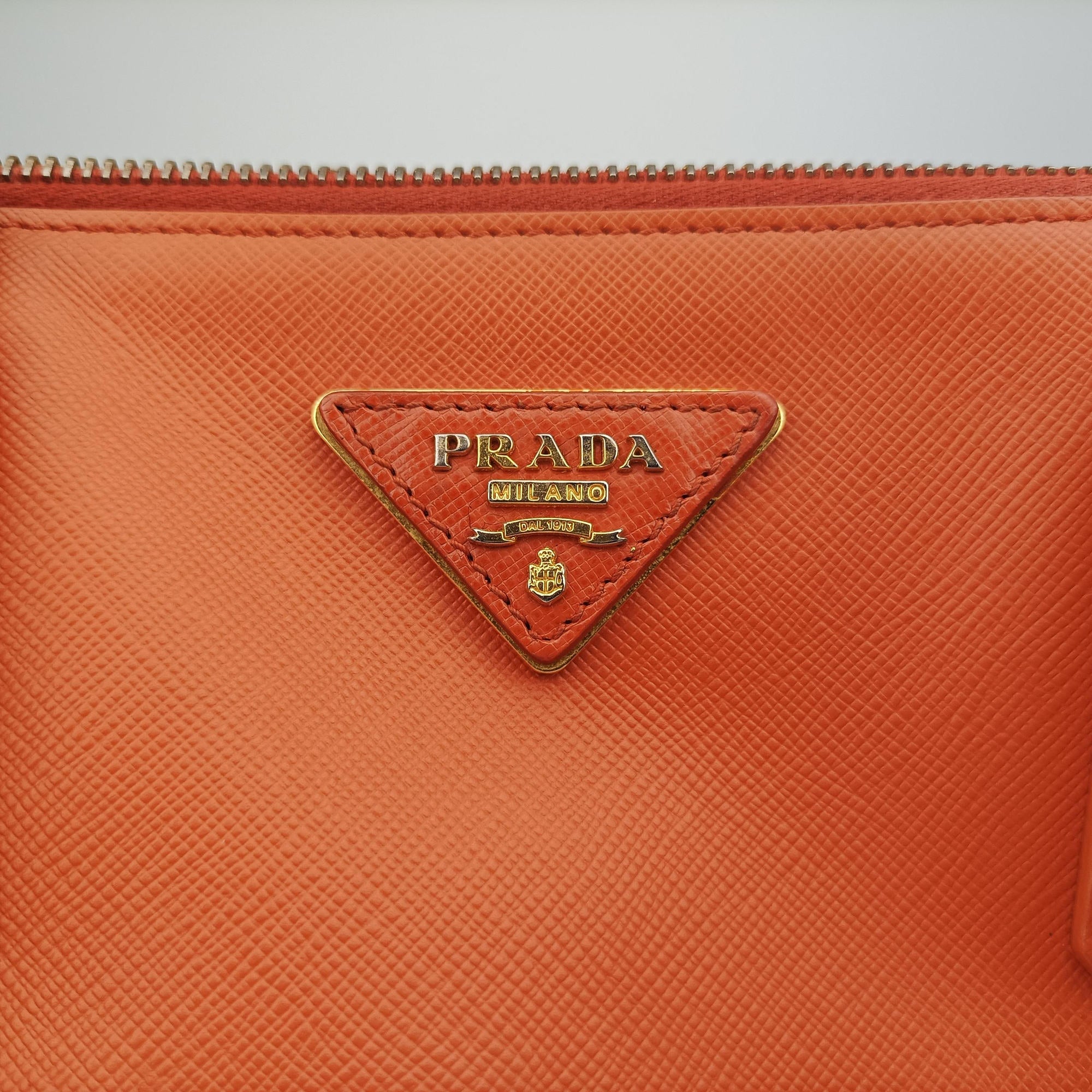 Galleria Orange×red SAFFIANO Leather BN1844 31/Mガレリア オレンジ×レッド サフィアーノレザー BN1844 31/M