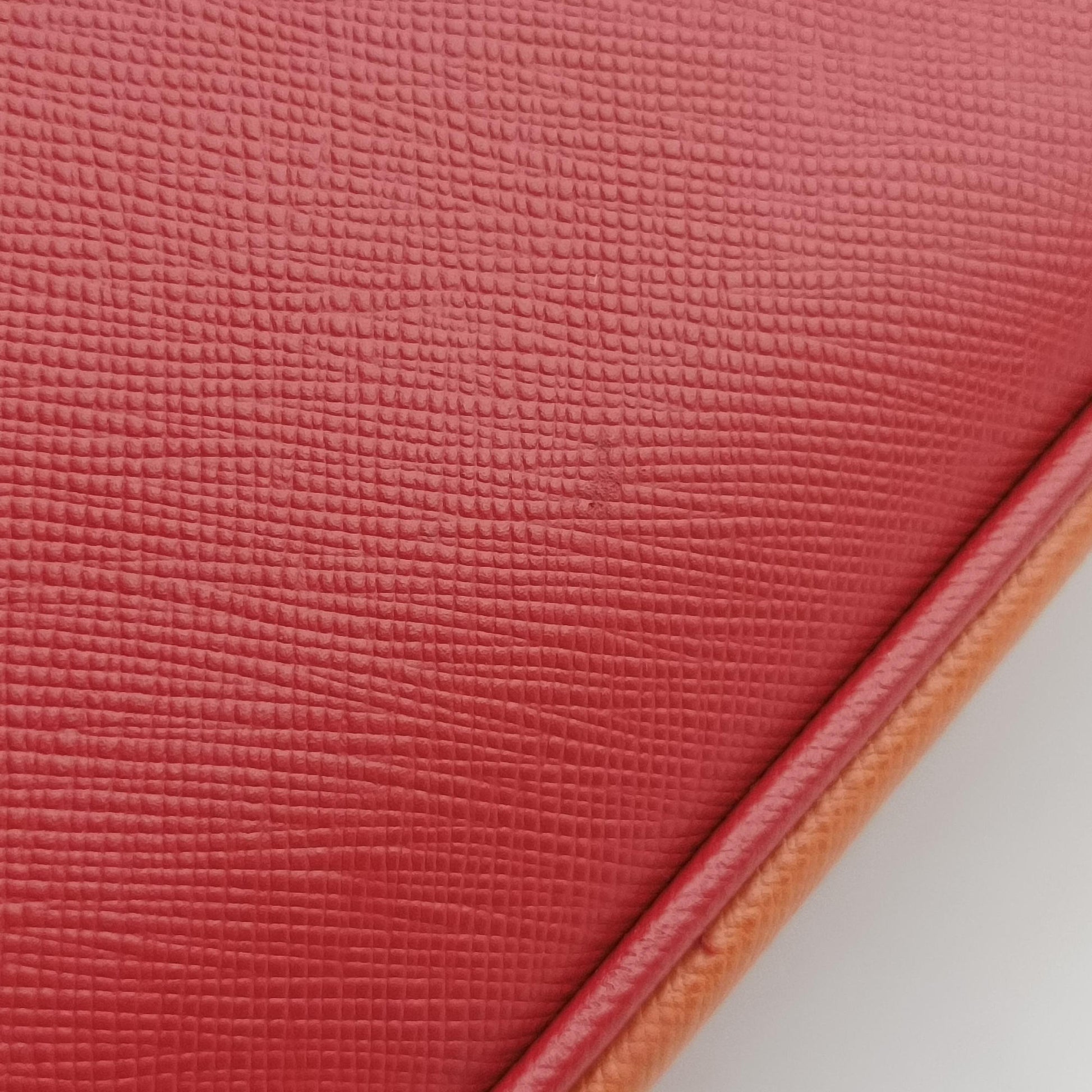 Galleria Orange×red SAFFIANO Leather BN1844 31/Mガレリア オレンジ×レッド サフィアーノレザー BN1844 31/M