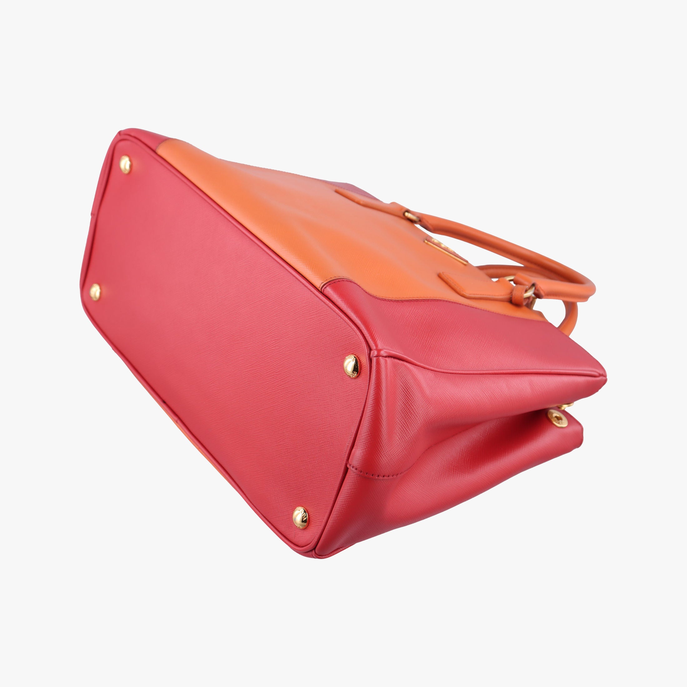 Galleria Orange×red SAFFIANO Leather BN1844 31/Mガレリア オレンジ×レッド サフィアーノレザー BN1844 31/M