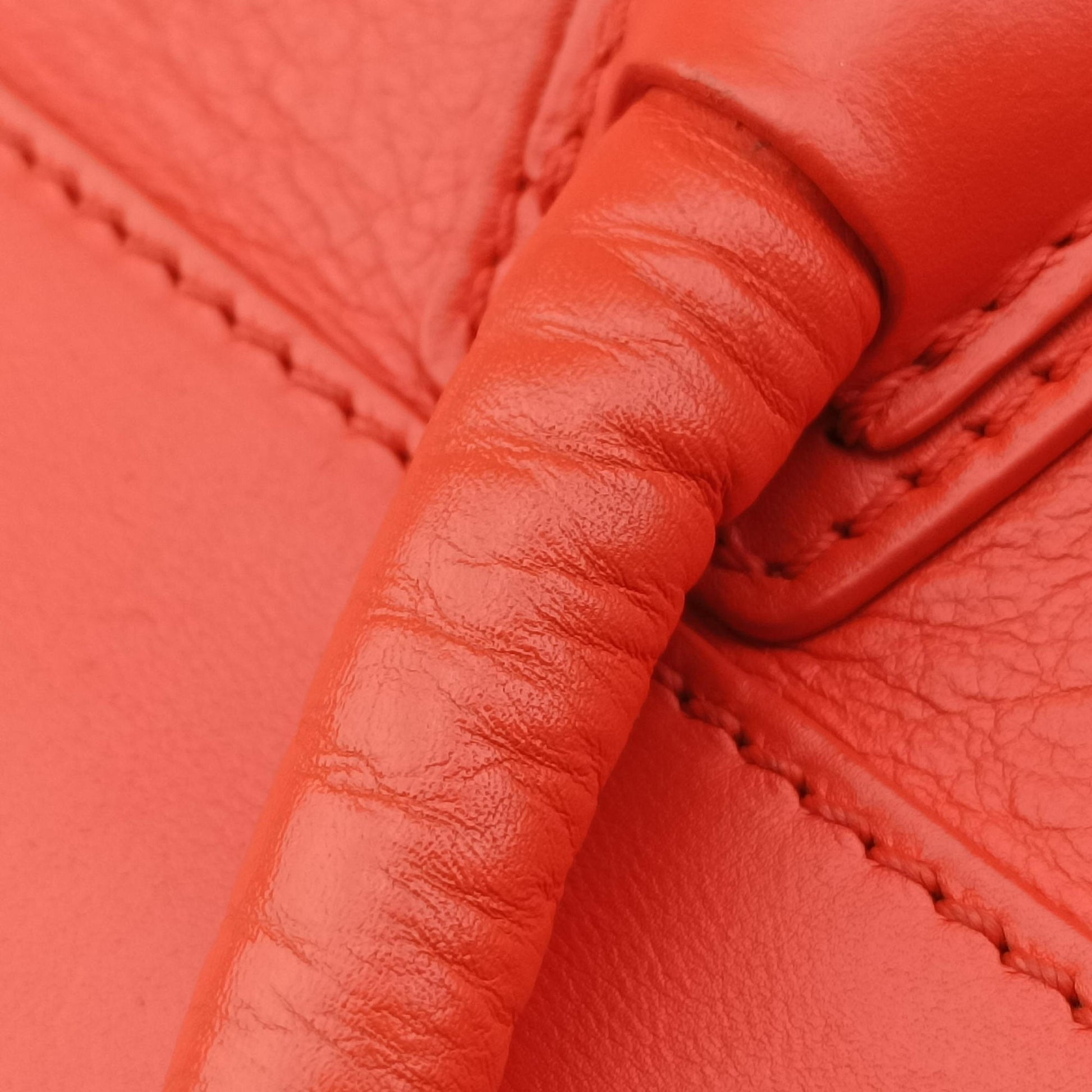 Luggage Mini Shopper Orange Leather S-CU-0113ラゲージミニショッパー オレンジ レザー S-CU-0113
