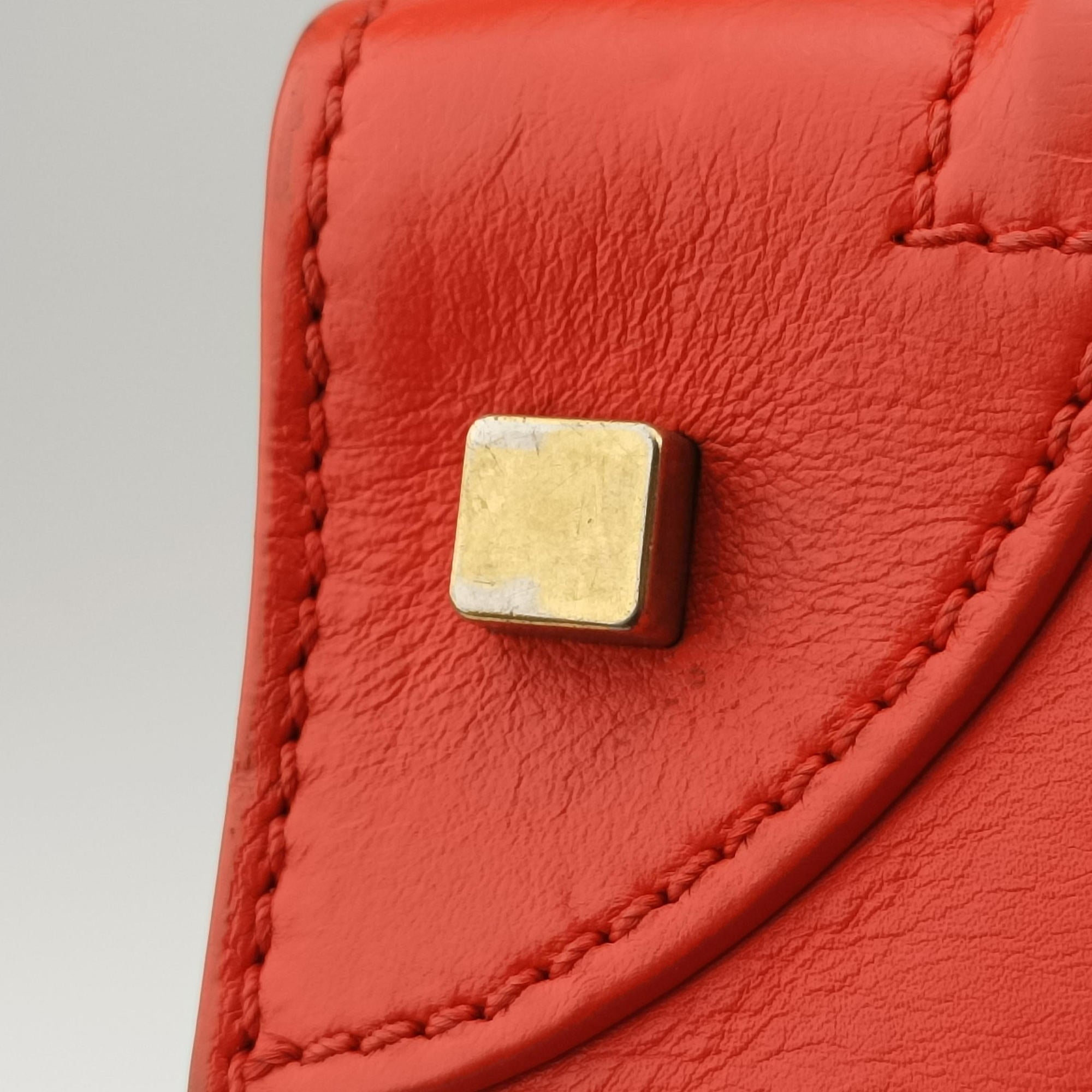Luggage Mini Shopper Orange Leather S-CU-0113ラゲージミニショッパー オレンジ レザー S-CU-0113