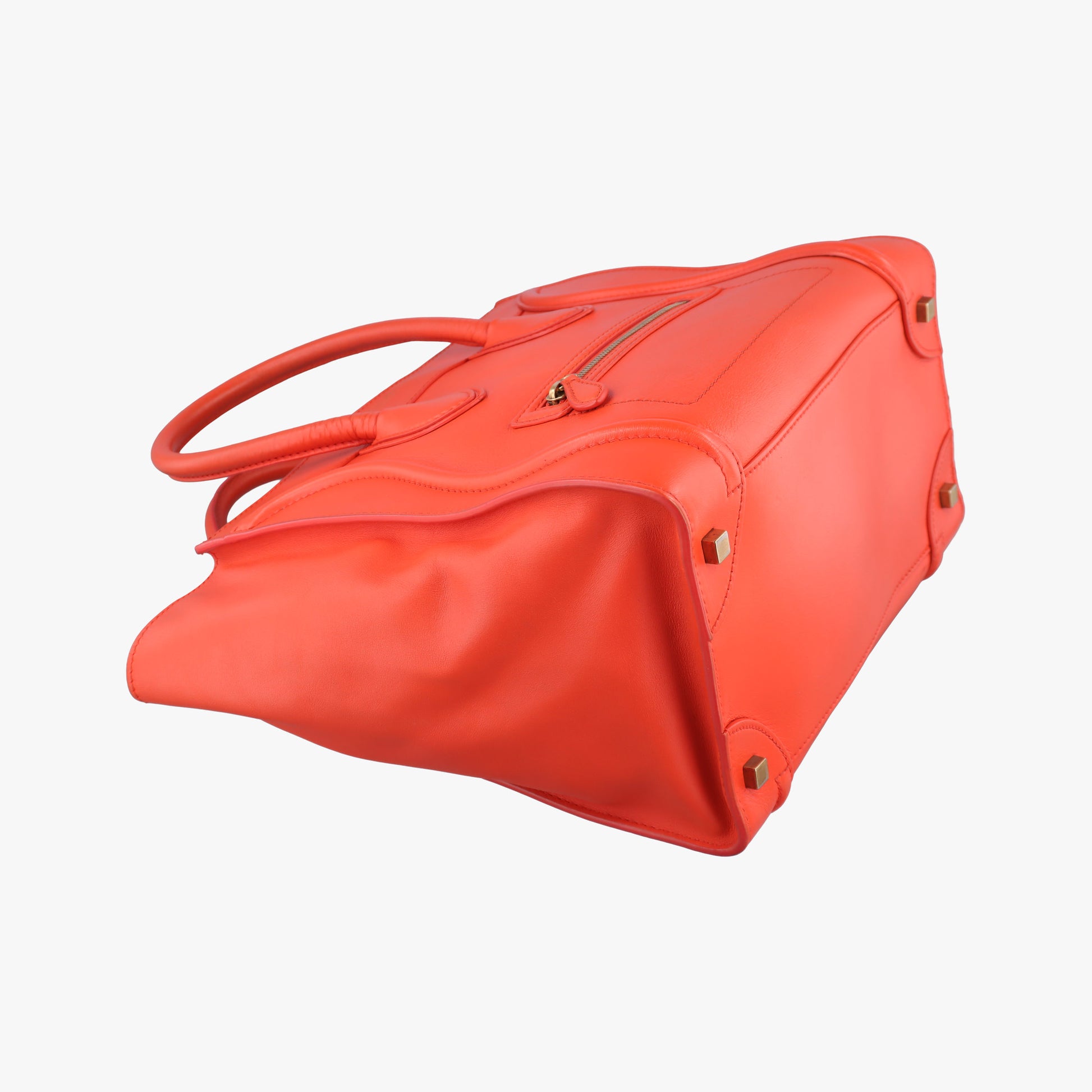 Luggage Mini Shopper Orange Leather S-CU-0113ラゲージミニショッパー オレンジ レザー S-CU-0113