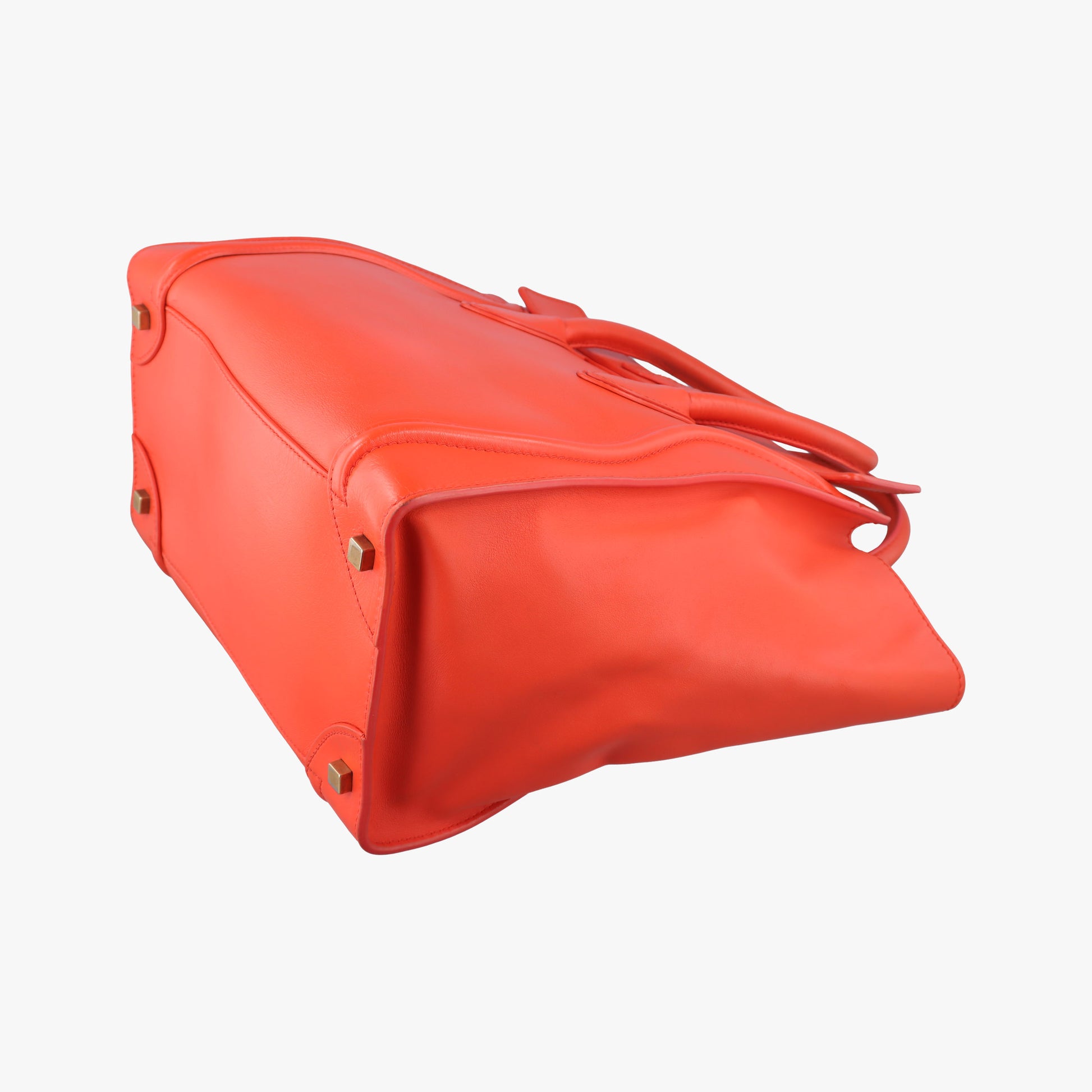 Luggage Mini Shopper Orange Leather S-CU-0113ラゲージミニショッパー オレンジ レザー S-CU-0113