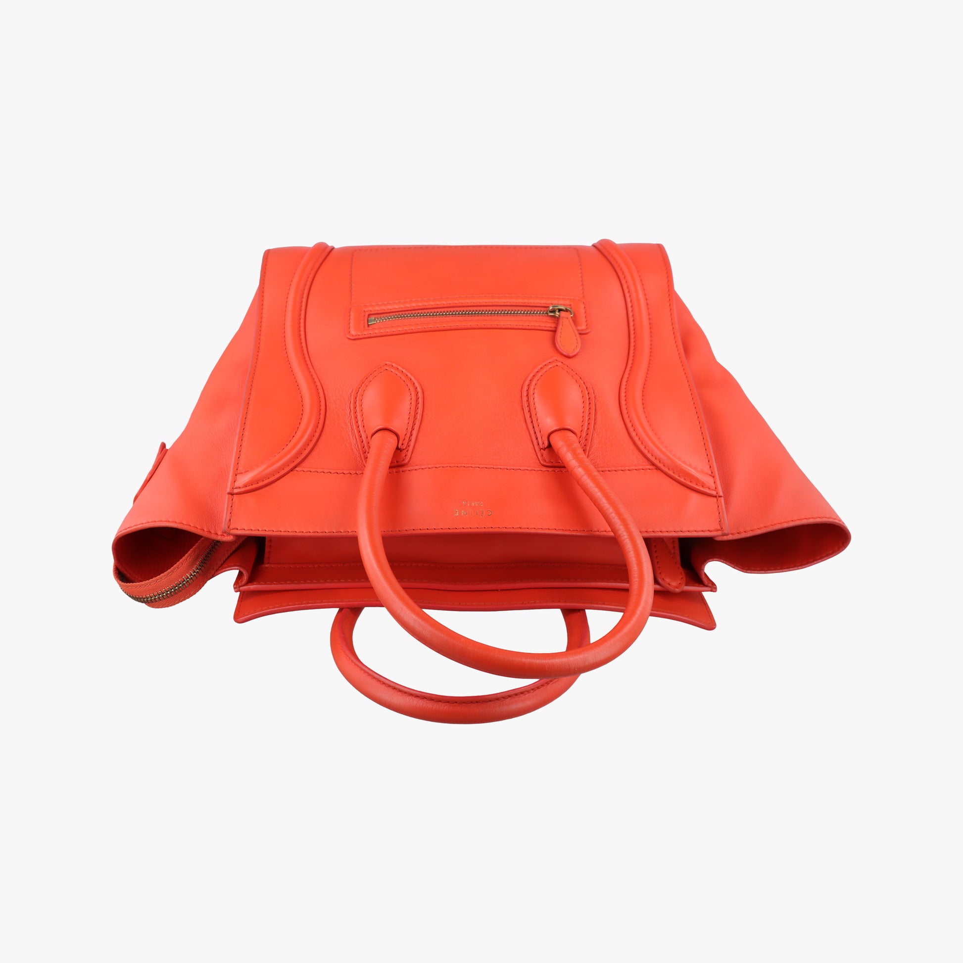 Luggage Mini Shopper Orange Leather S-CU-0113ラゲージミニショッパー オレンジ レザー S-CU-0113