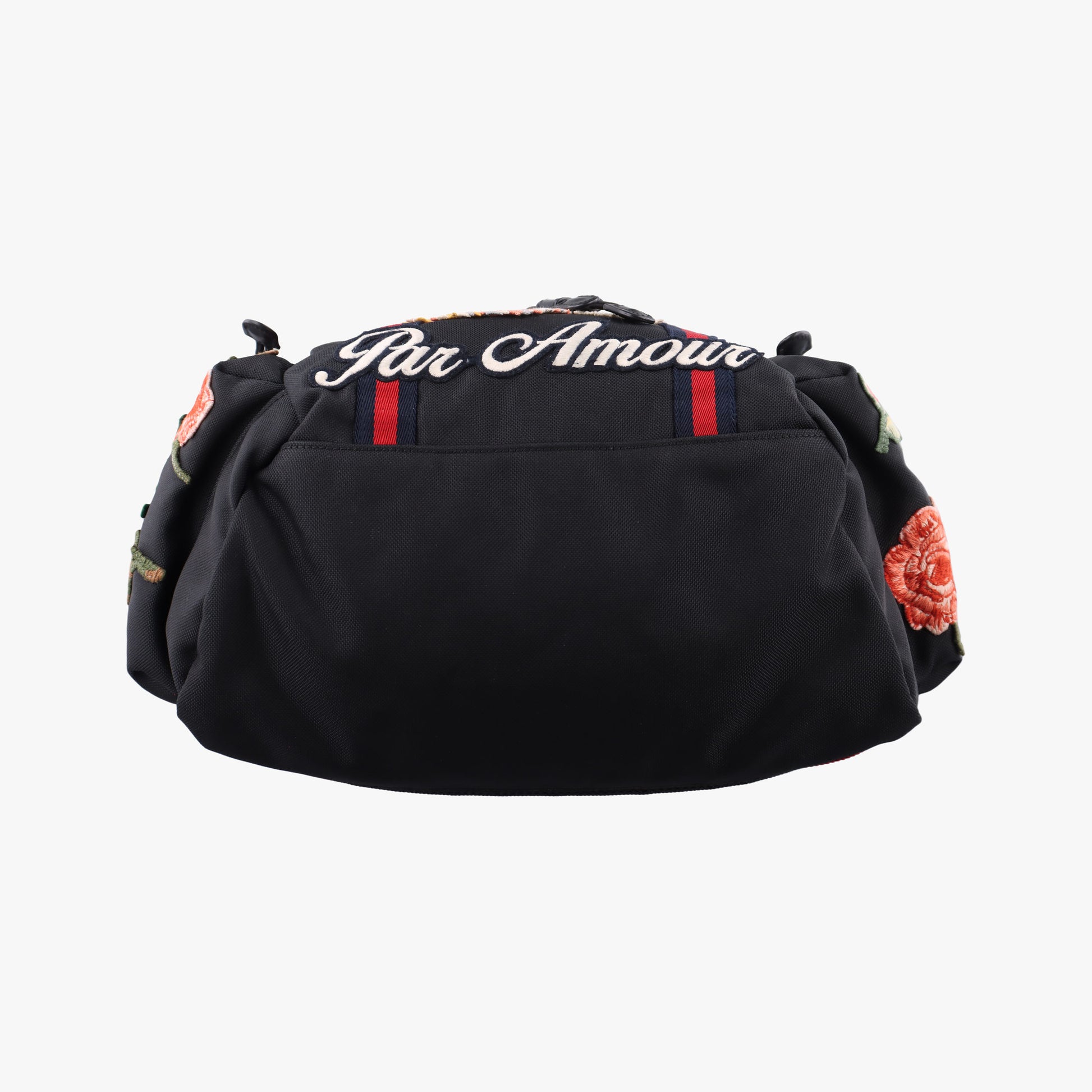 Embroidered Tiger Web Sherry Line Black×Multicolour canvas 429037 E022463164シェリーライン エンブロイダリータイガー ブラック×マルチカラー キャンバス 429037 E022463164