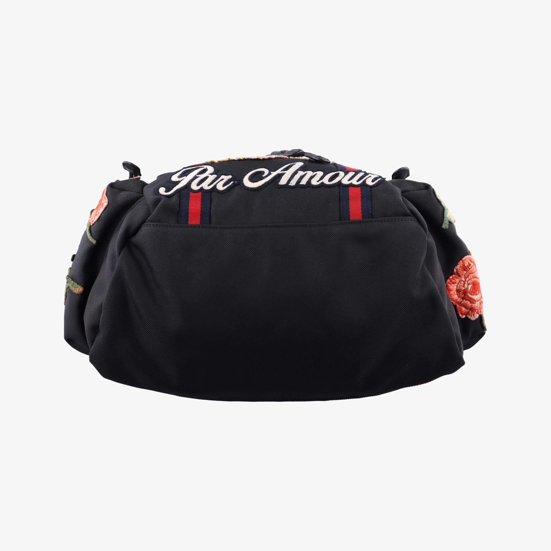 Embroidered Tiger Web Sherry Line Black×Multicolour canvas 429037 E022463164シェリーライン エンブロイダリータイガー ブラック×マルチカラー キャンバス 429037 E022463164