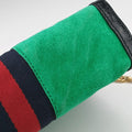 Ophidia Green×black×red Suede×leather 503877 I024101446オフィディア グリーン×ブラック×レッド スエード×レザー 503877 I024101446