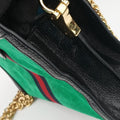 Ophidia Green×black×red Suede×leather 503877 I024101446オフィディア グリーン×ブラック×レッド スエード×レザー 503877 I024101446